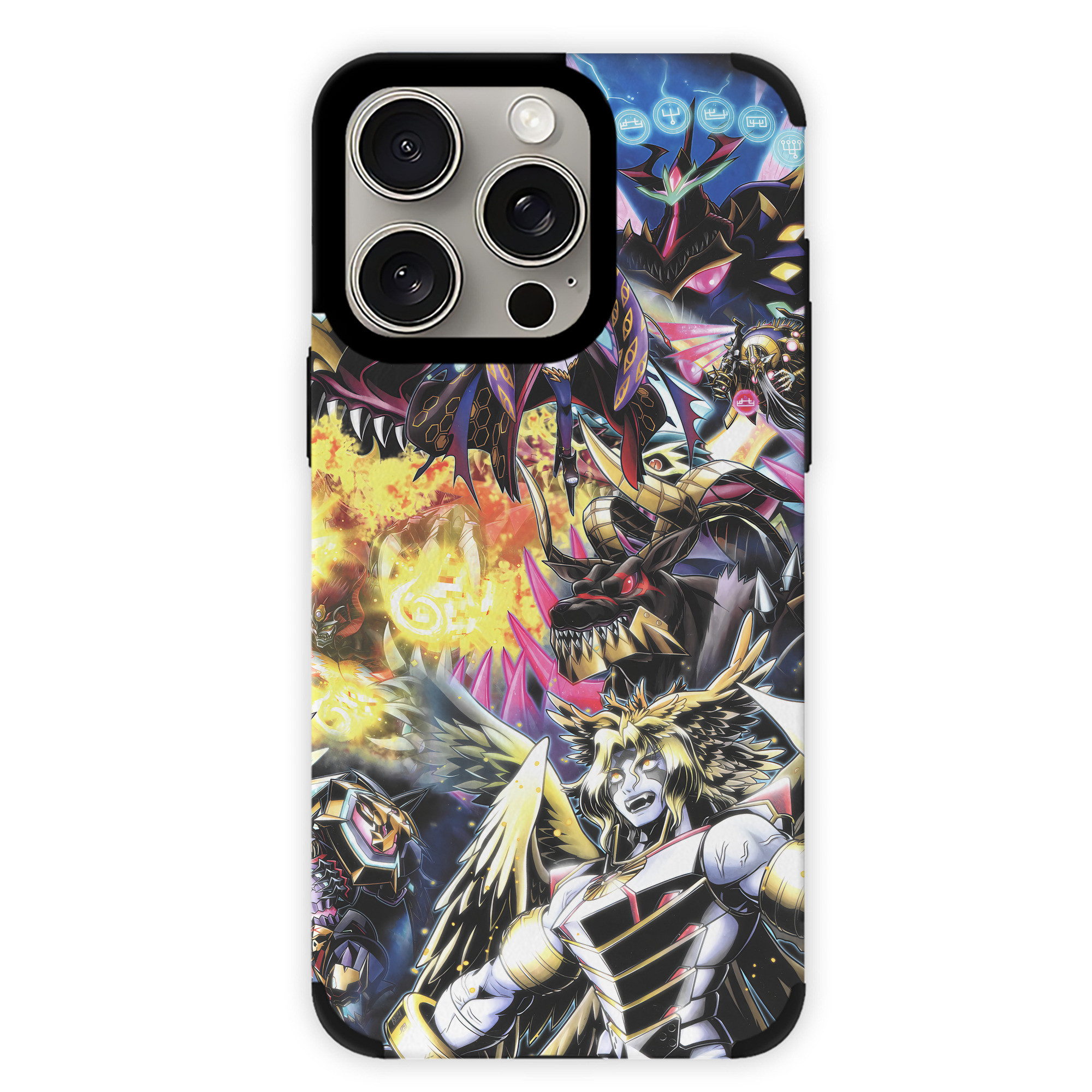 （画像用） Digimon デジタルモンスター/デジモン 【iPhone15ProMax対応】 PUレザー スマホケース 耐衝撃＆黄変防止