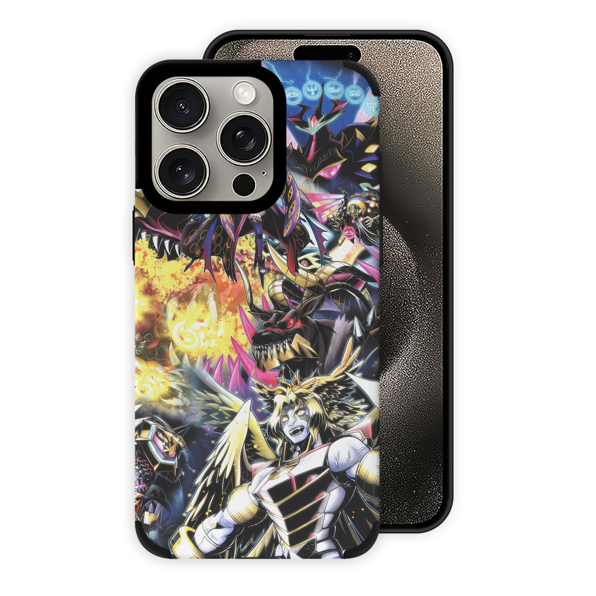 （画像用） Digimon デジタルモンスター/デジモン 【iPhone15ProMax対応】 PUレザー スマホケース 耐衝撃＆黄変防止