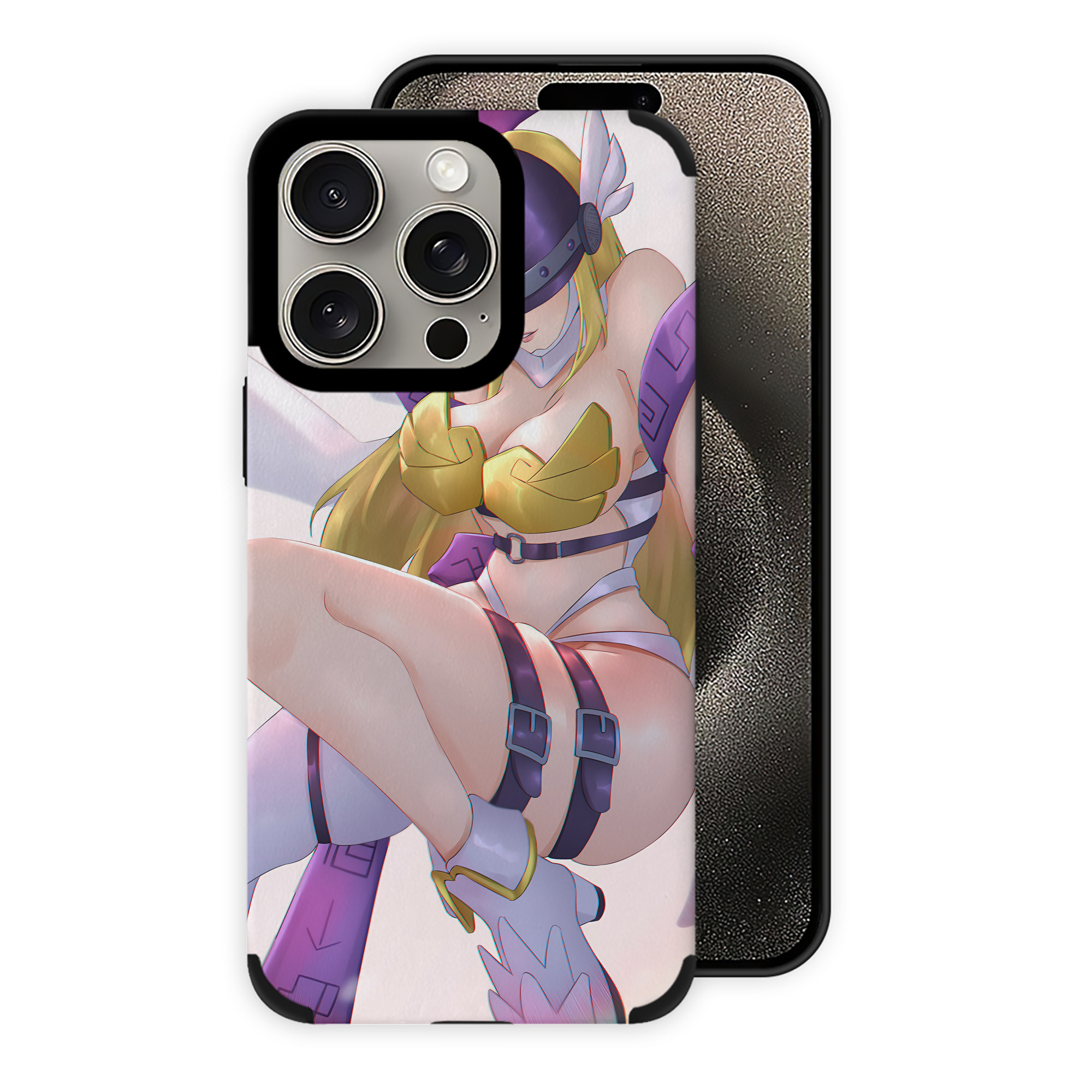 （画像用） Digimon デジタルモンスター/デジモン 【iPhone15ProMax対応】 PUレザー スマホケース 耐衝撃＆黄変防止