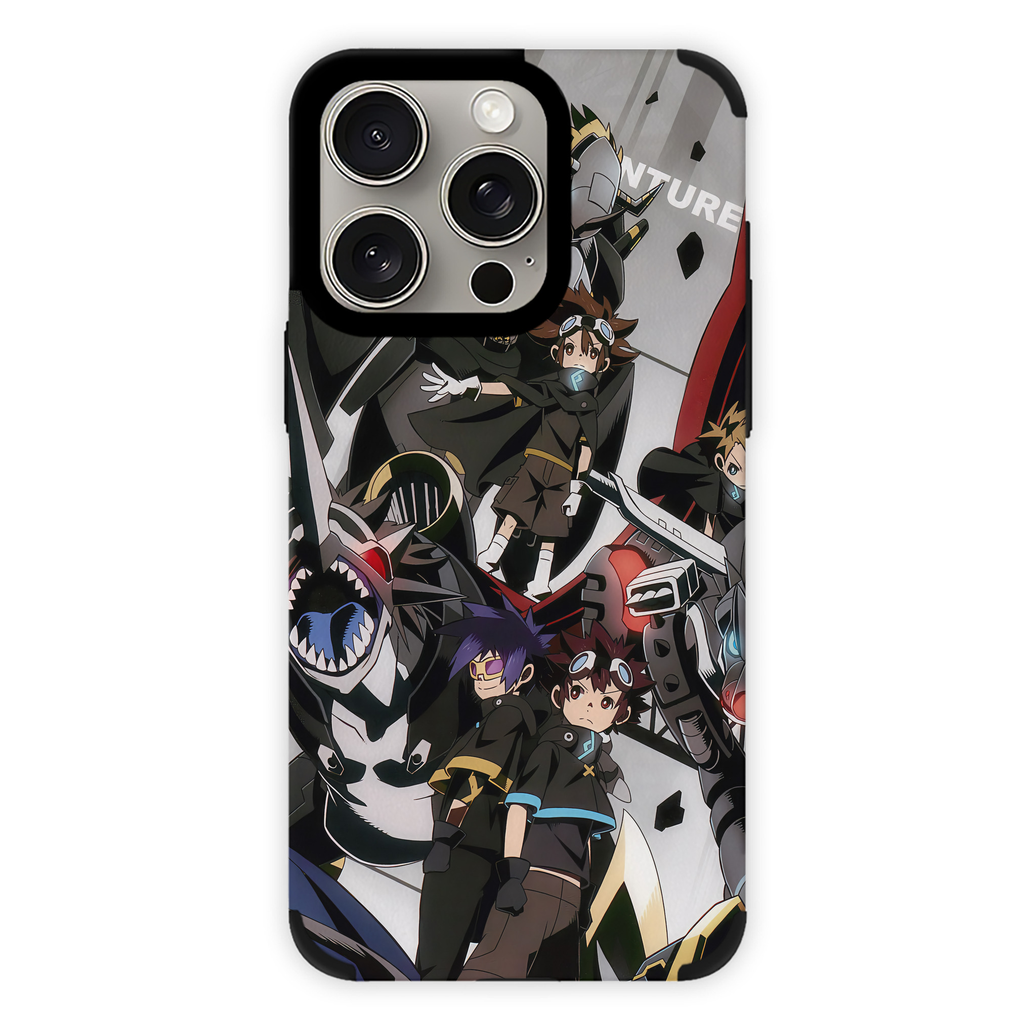 （画像用） Digimon デジタルモンスター/デジモン 【iPhone15ProMax対応】 PUレザー スマホケース 耐衝撃＆黄変防止