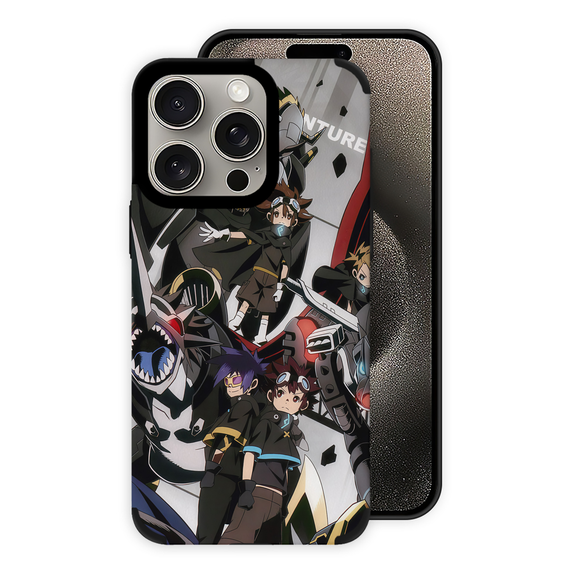 （画像用） Digimon デジタルモンスター/デジモン 【iPhone15ProMax対応】 PUレザー スマホケース 耐衝撃＆黄変防止