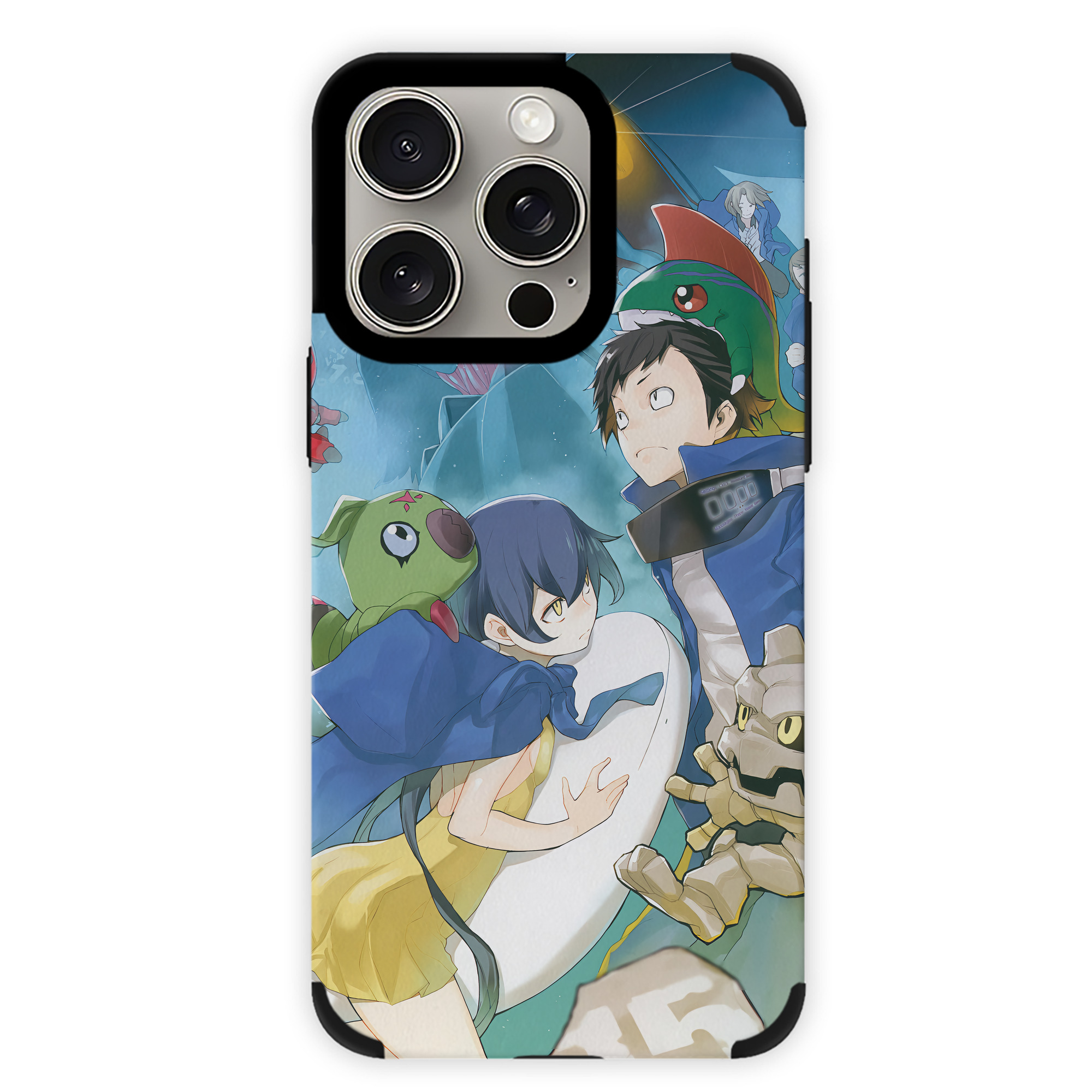 （画像用） Digimon デジタルモンスター/デジモン 【iPhone15ProMax対応】 PUレザー スマホケース 耐衝撃＆黄変防止