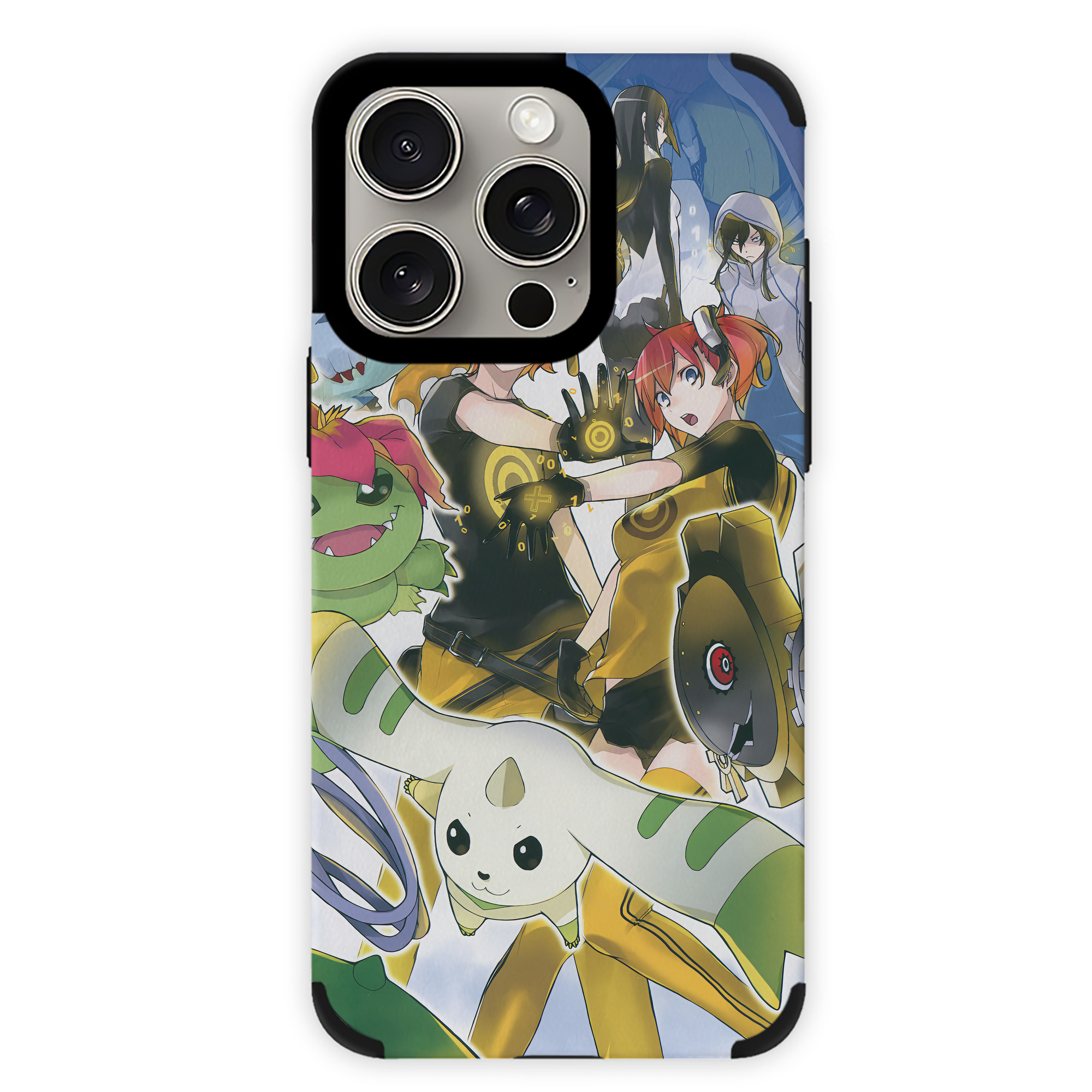 （画像用） Digimon デジタルモンスター/デジモン 【iPhone15ProMax対応】 PUレザー スマホケース 耐衝撃＆黄変防止