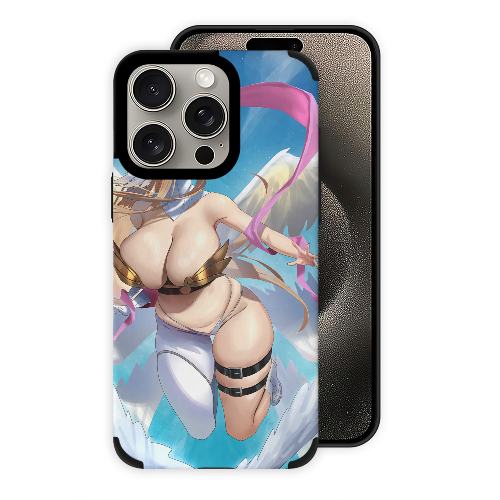 （画像用） Digimon デジタルモンスター/デジモン 【iPhone15ProMax対応】 PUレザー スマホケース 耐衝撃＆黄変防止