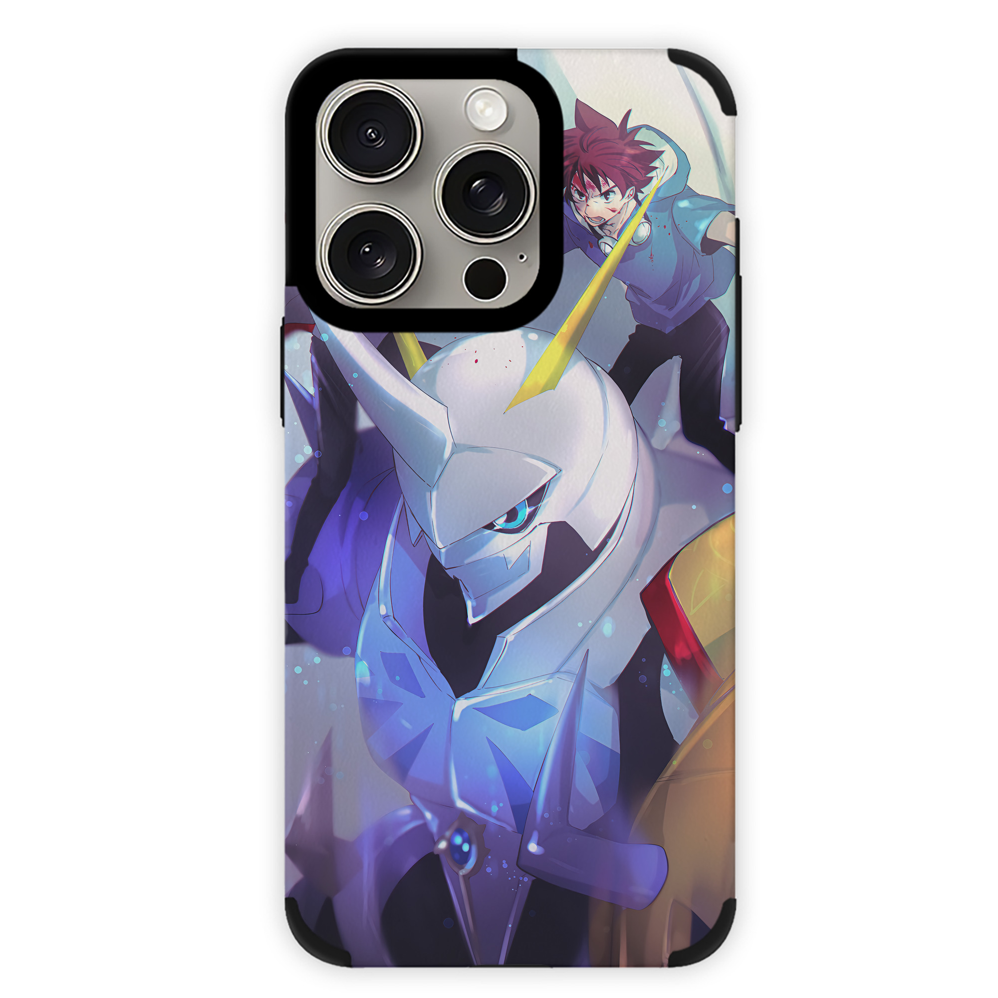 （画像用） Digimon デジタルモンスター/デジモン 【iPhone15ProMax対応】 PUレザー スマホケース 耐衝撃＆黄変防止