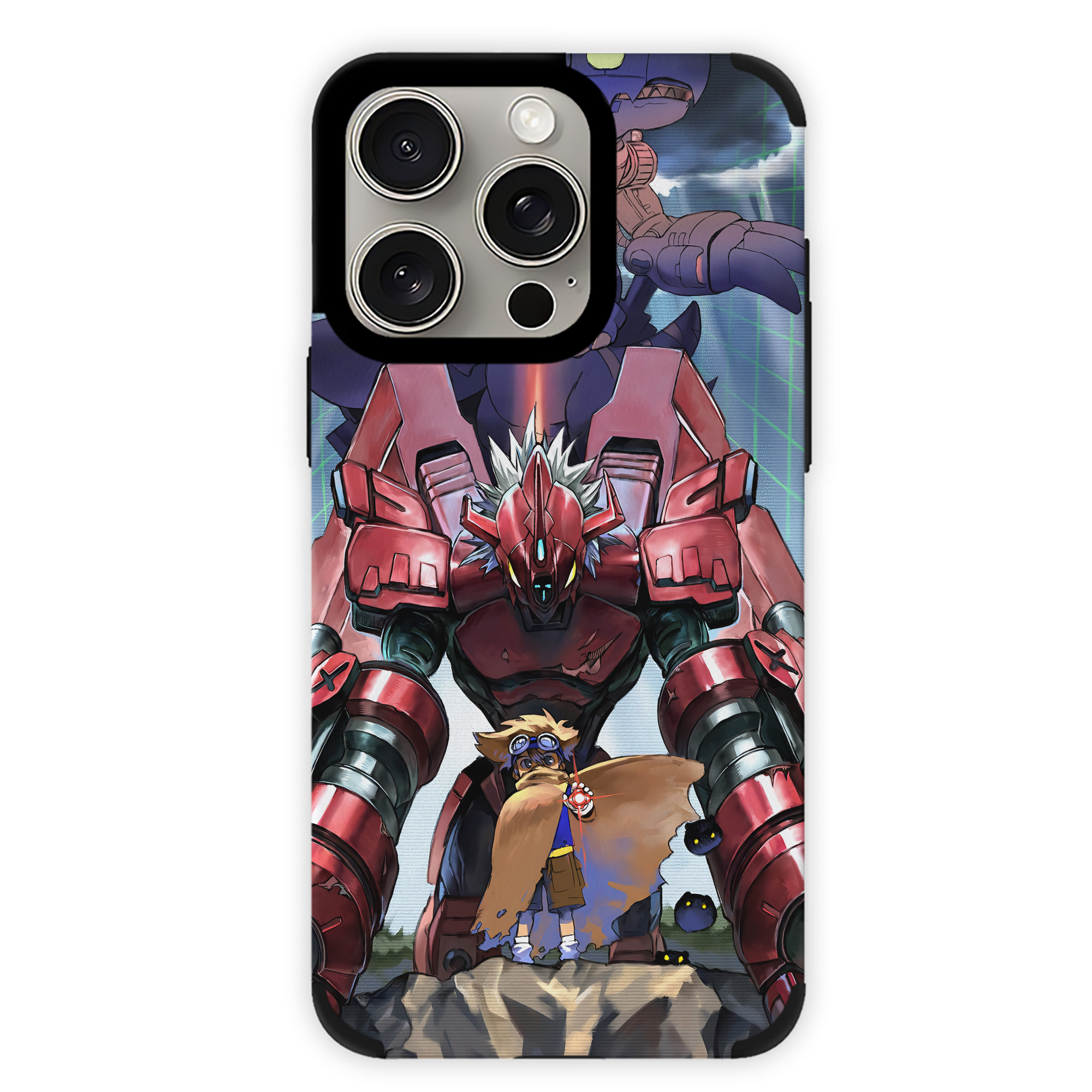（画像用） Digimon デジタルモンスター/デジモン 【iPhone15ProMax対応】 PUレザー スマホケース 耐衝撃＆黄変防止