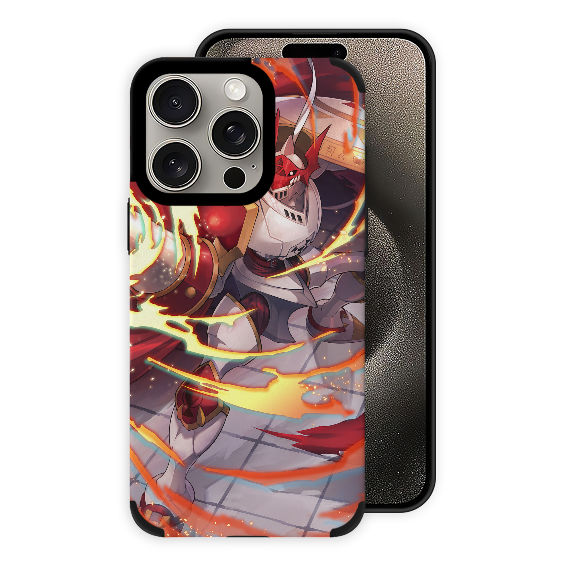 （画像用） Digimon デジタルモンスター/デジモン 【iPhone15ProMax対応】 PUレザー スマホケース 耐衝撃＆黄変防止