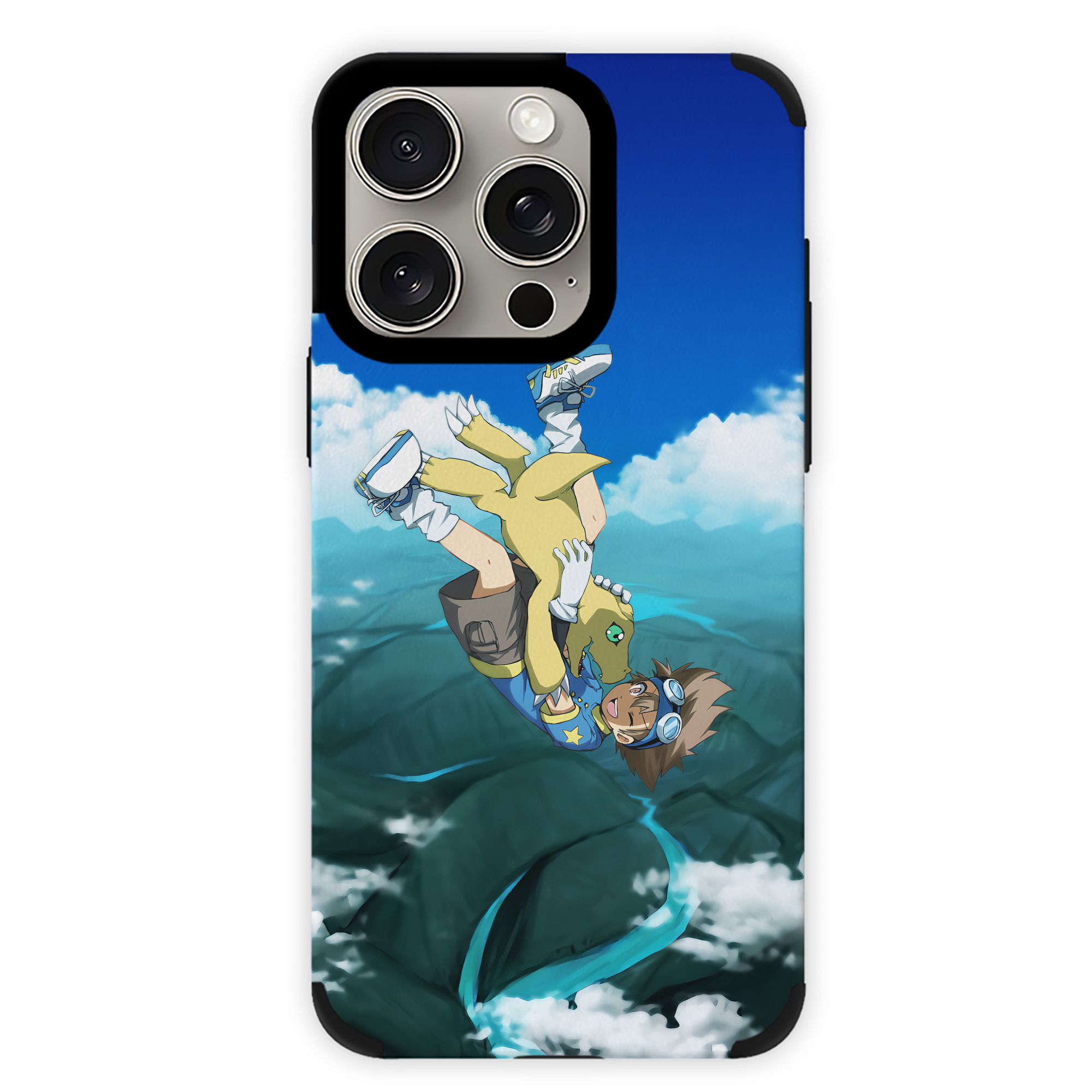 （画像用） Digimon デジタルモンスター/デジモン 【iPhone15ProMax対応】 PUレザー スマホケース 耐衝撃＆黄変防止
