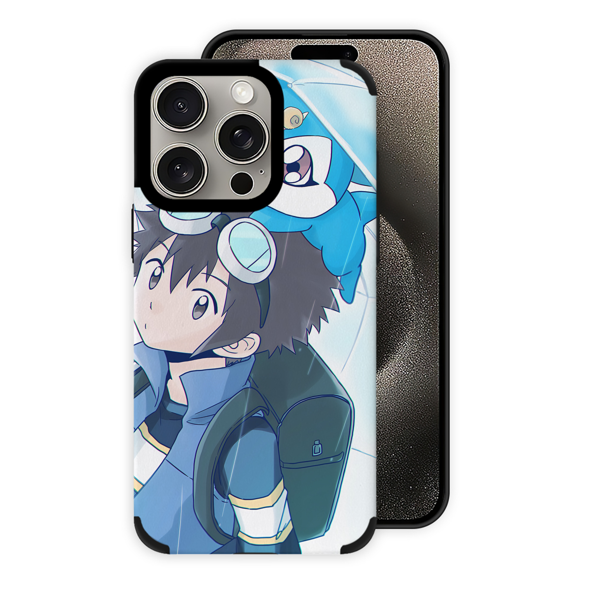 （画像用） Digimon デジタルモンスター/デジモン 【iPhone15ProMax対応】 PUレザー スマホケース 耐衝撃＆黄変防止