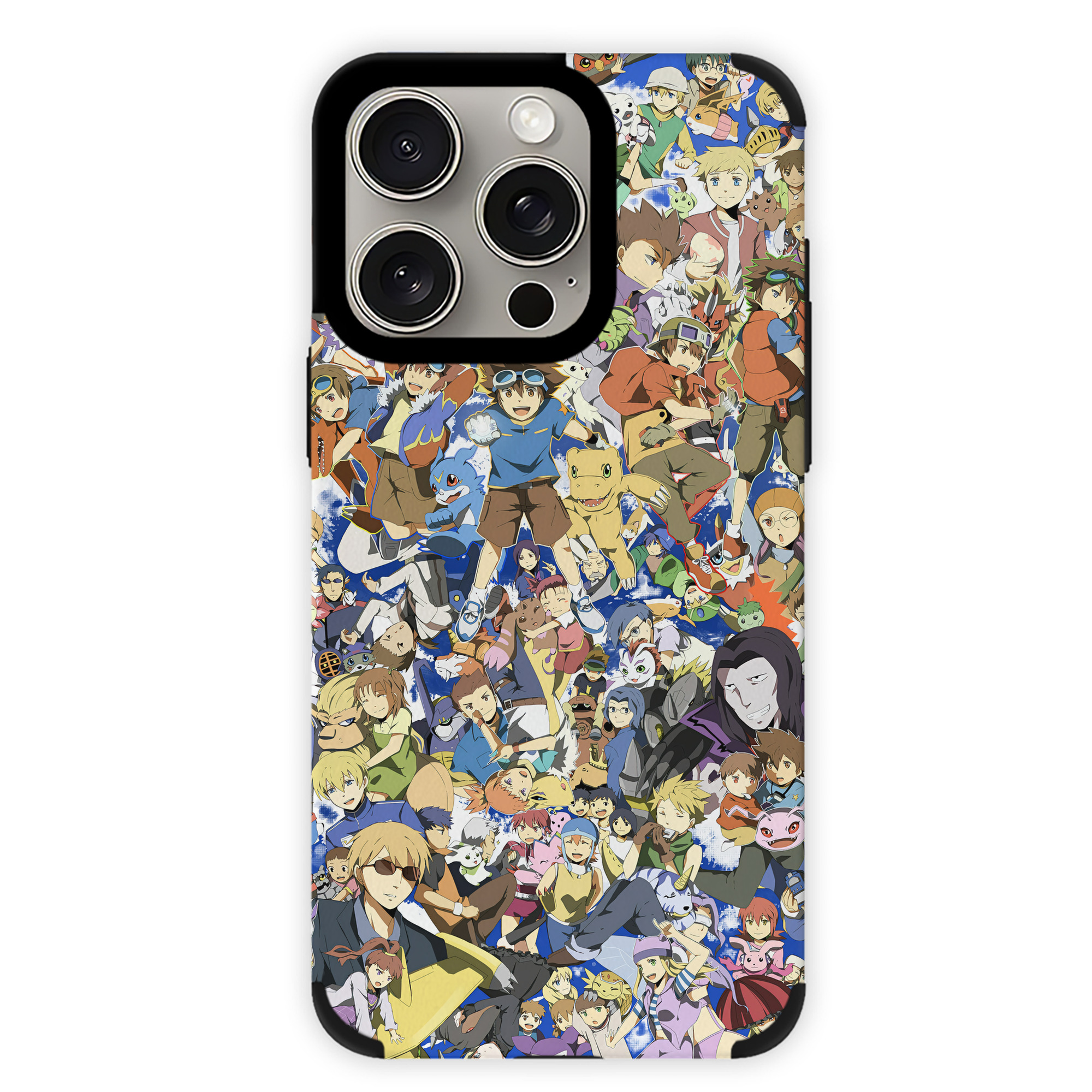 （画像用） Digimon デジタルモンスター/デジモン 【iPhone15ProMax対応】 PUレザー スマホケース 耐衝撃＆黄変防止