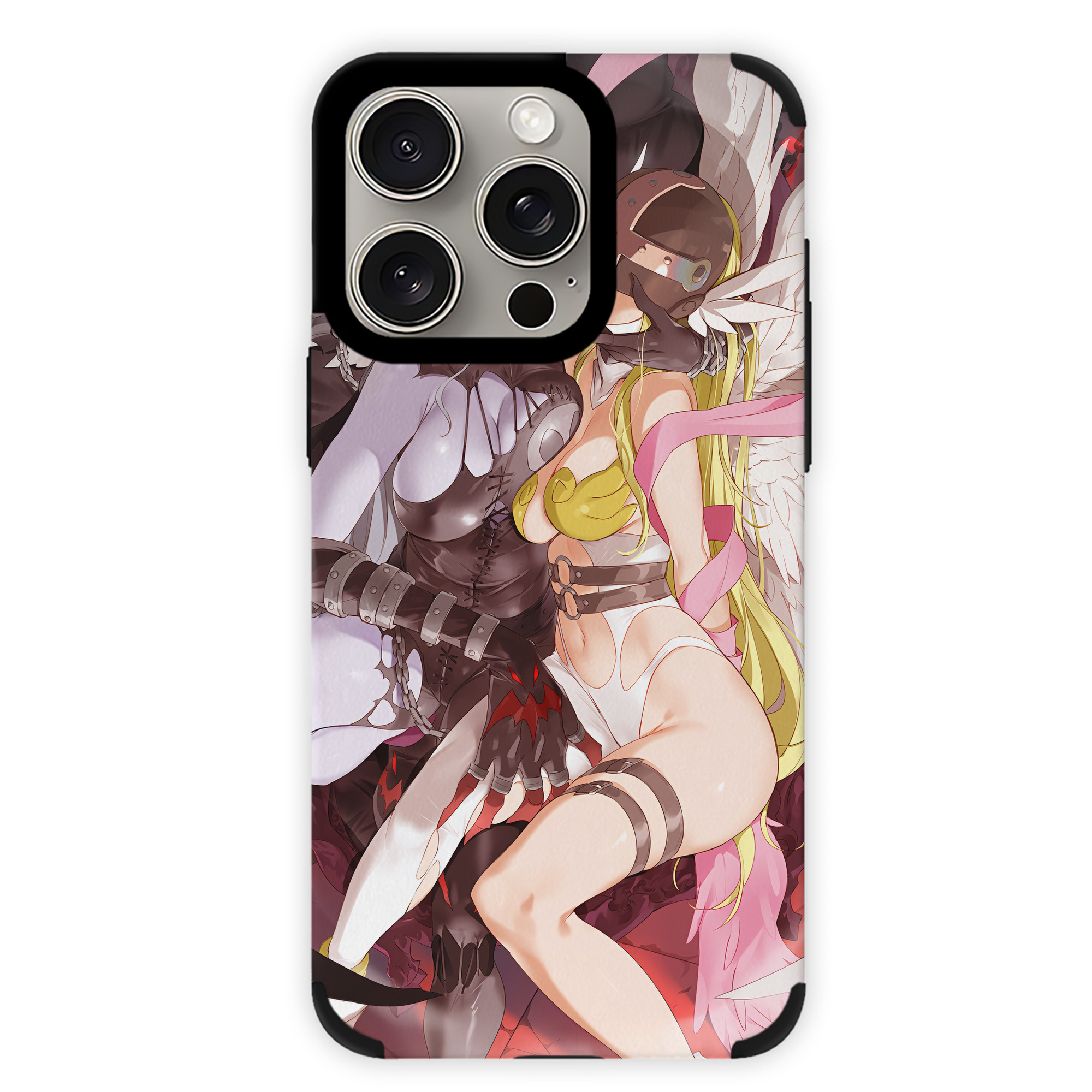 （画像用） Digimon デジタルモンスター/デジモン 【iPhone15ProMax対応】 PUレザー スマホケース 耐衝撃＆黄変防止