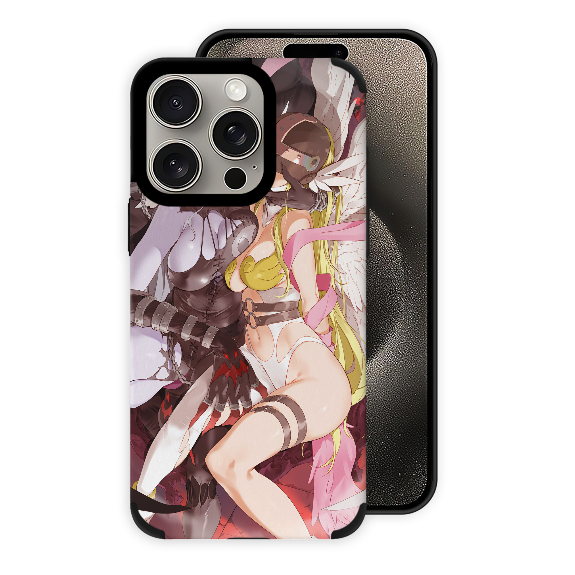 （画像用） Digimon デジタルモンスター/デジモン 【iPhone15ProMax対応】 PUレザー スマホケース 耐衝撃＆黄変防止