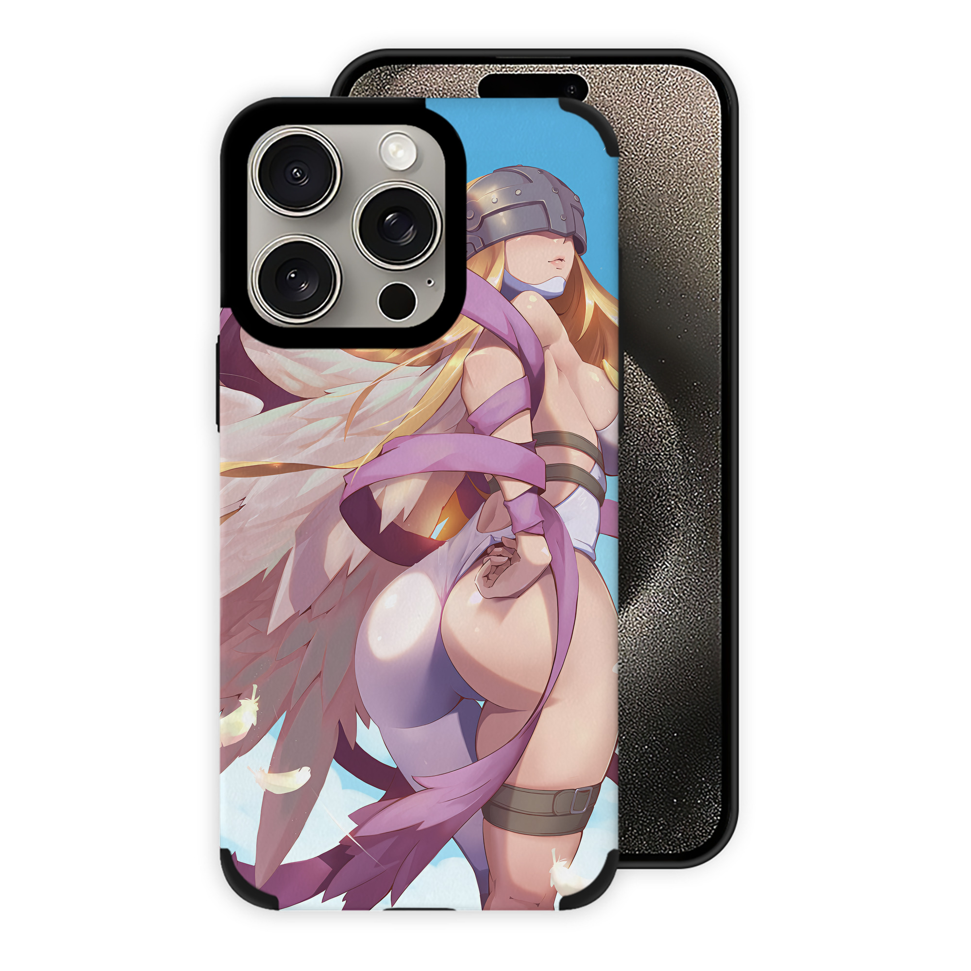 （画像用） Digimon デジタルモンスター/デジモン 【iPhone15ProMax対応】 PUレザー スマホケース 耐衝撃＆黄変防止