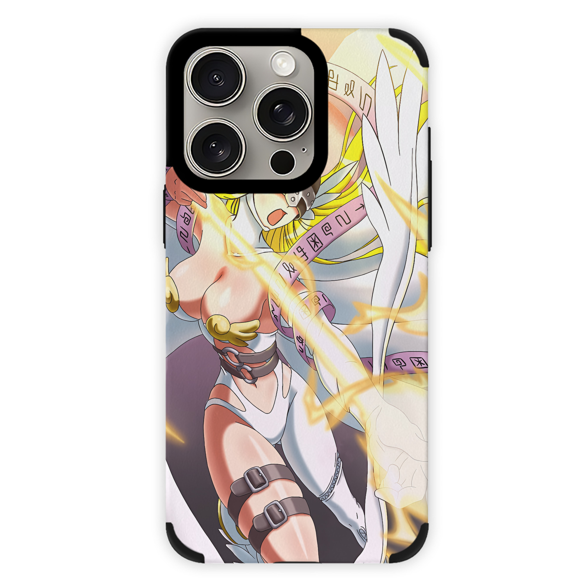 （画像用） Digimon デジタルモンスター/デジモン 【iPhone15ProMax対応】 PUレザー スマホケース 耐衝撃＆黄変防止