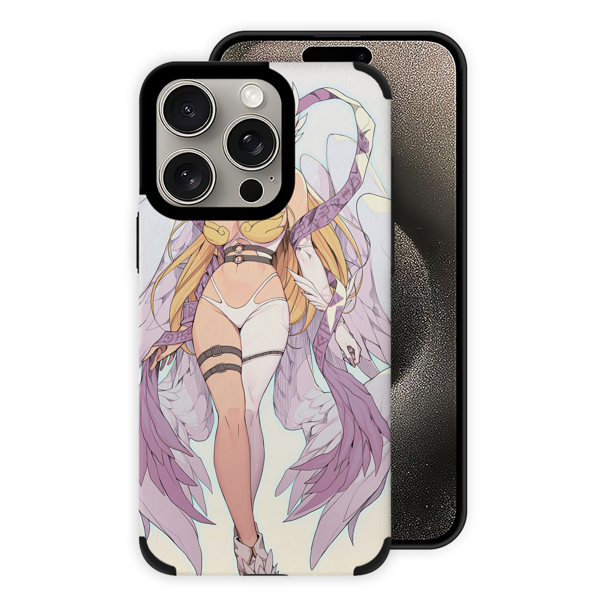 （画像用） Digimon デジタルモンスター/デジモン 【iPhone15ProMax対応】 PUレザー スマホケース 耐衝撃＆黄変防止