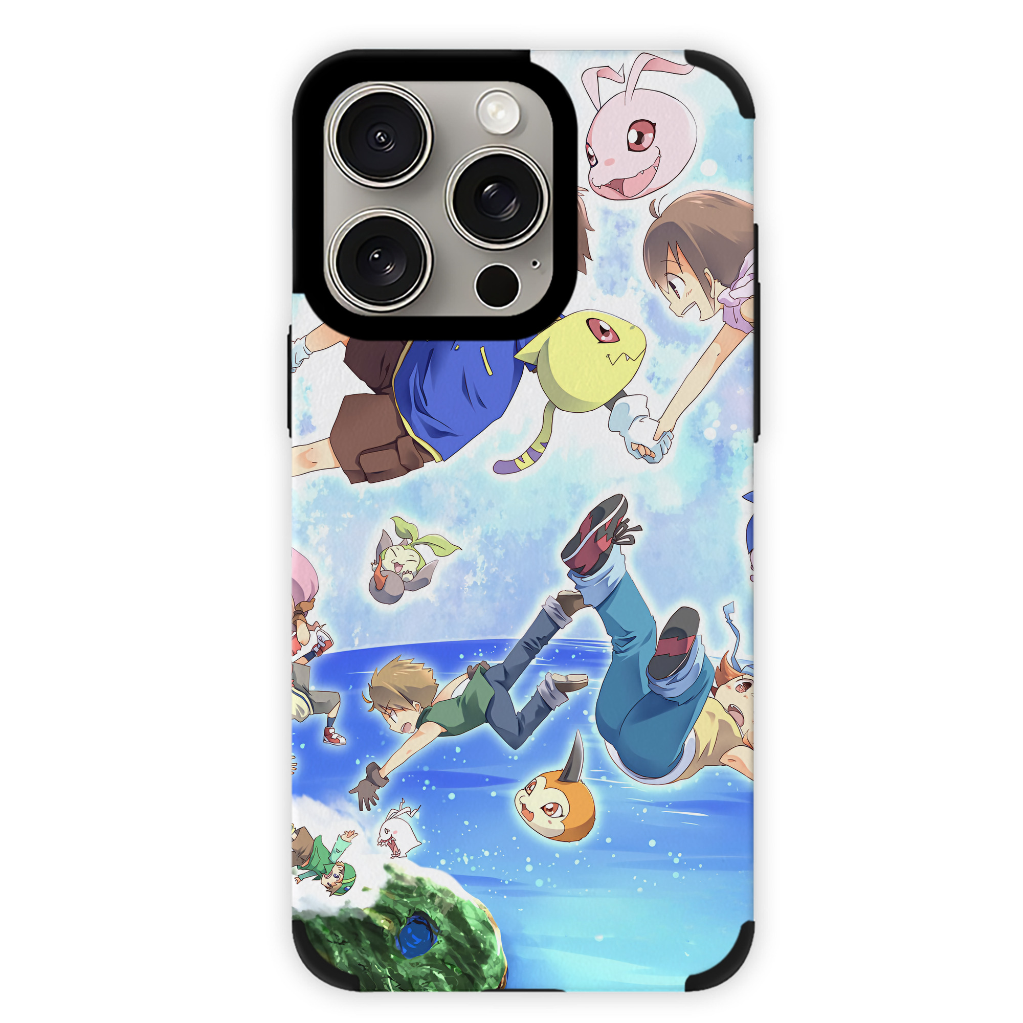 （画像用） Digimon デジタルモンスター/デジモン 【iPhone15ProMax対応】 PUレザー スマホケース 耐衝撃＆黄変防止
