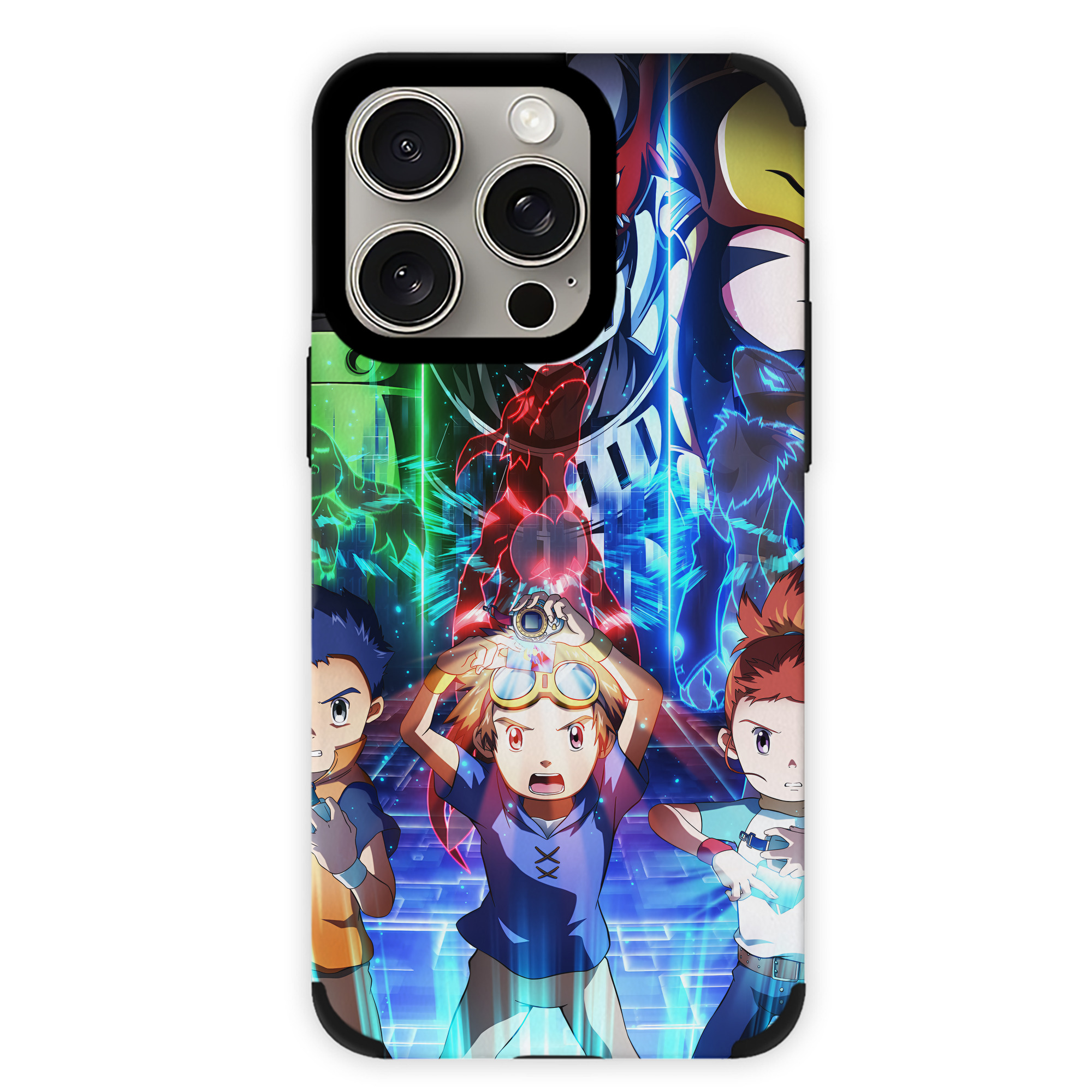 （画像用） Digimon デジタルモンスター/デジモン 【iPhone15ProMax対応】 PUレザー スマホケース 耐衝撃＆黄変防止