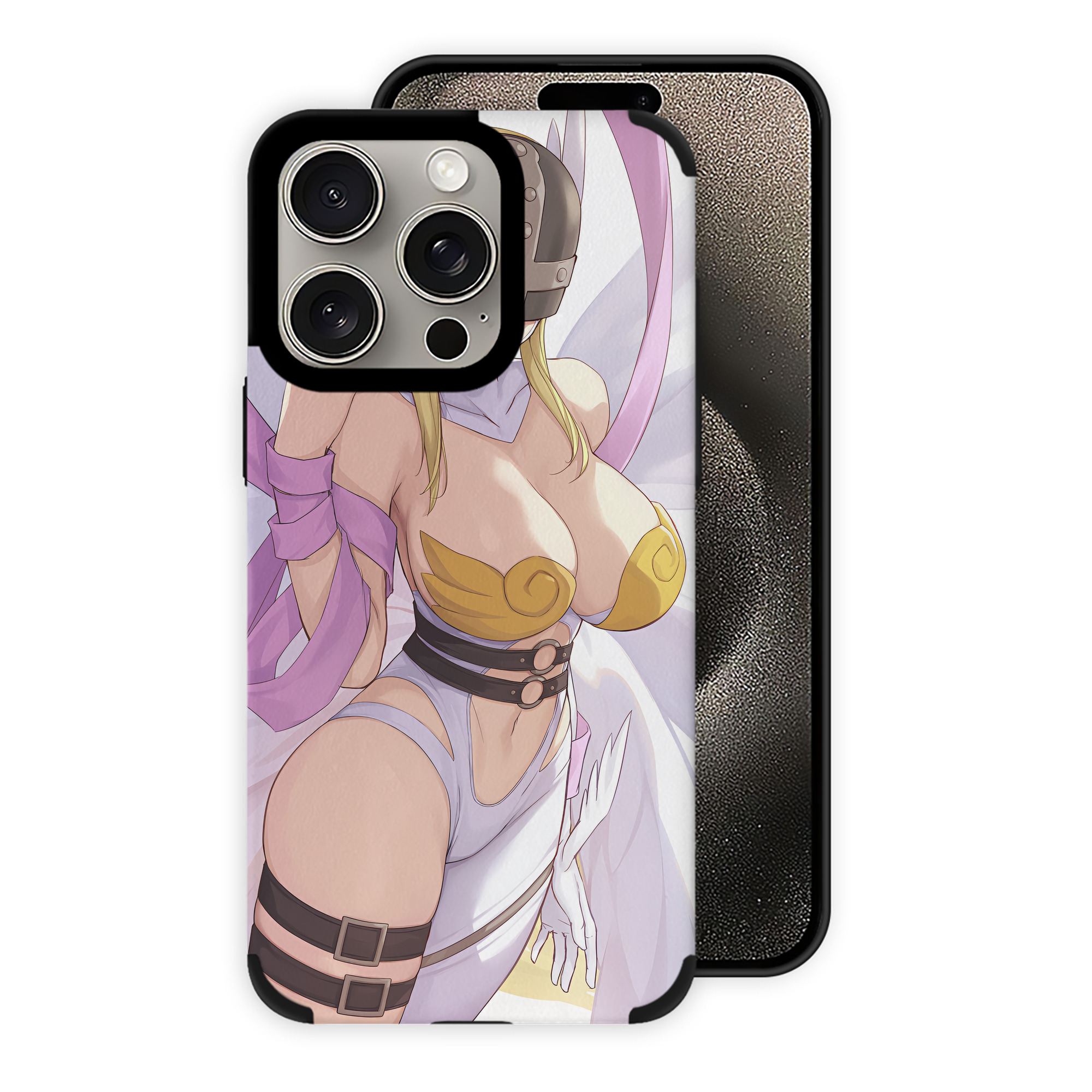 （画像用） Digimon デジタルモンスター/デジモン 【iPhone15ProMax対応】 PUレザー スマホケース 耐衝撃＆黄変防止