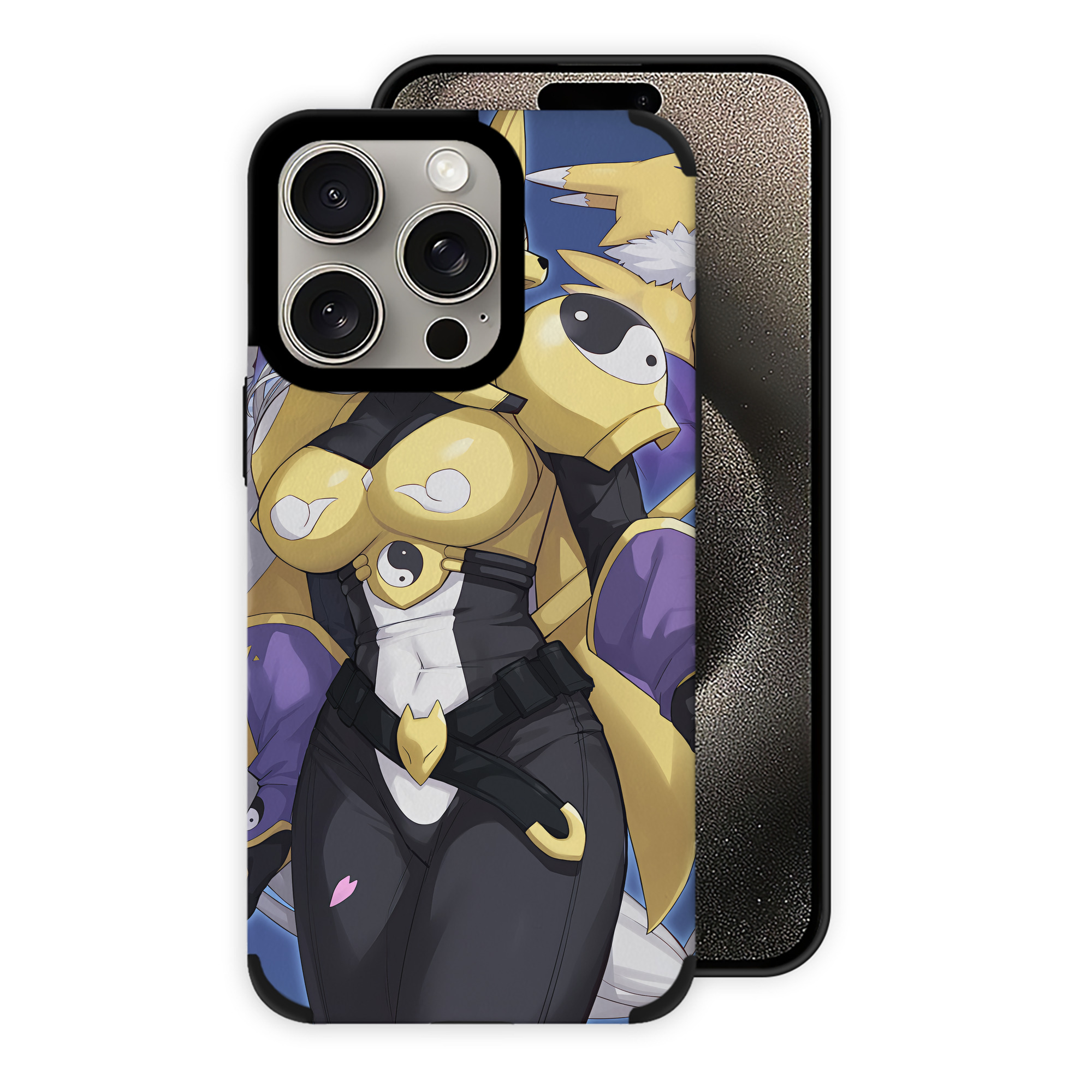 （画像用） Digimon デジタルモンスター/デジモン 【iPhone15ProMax対応】 PUレザー スマホケース 耐衝撃＆黄変防止