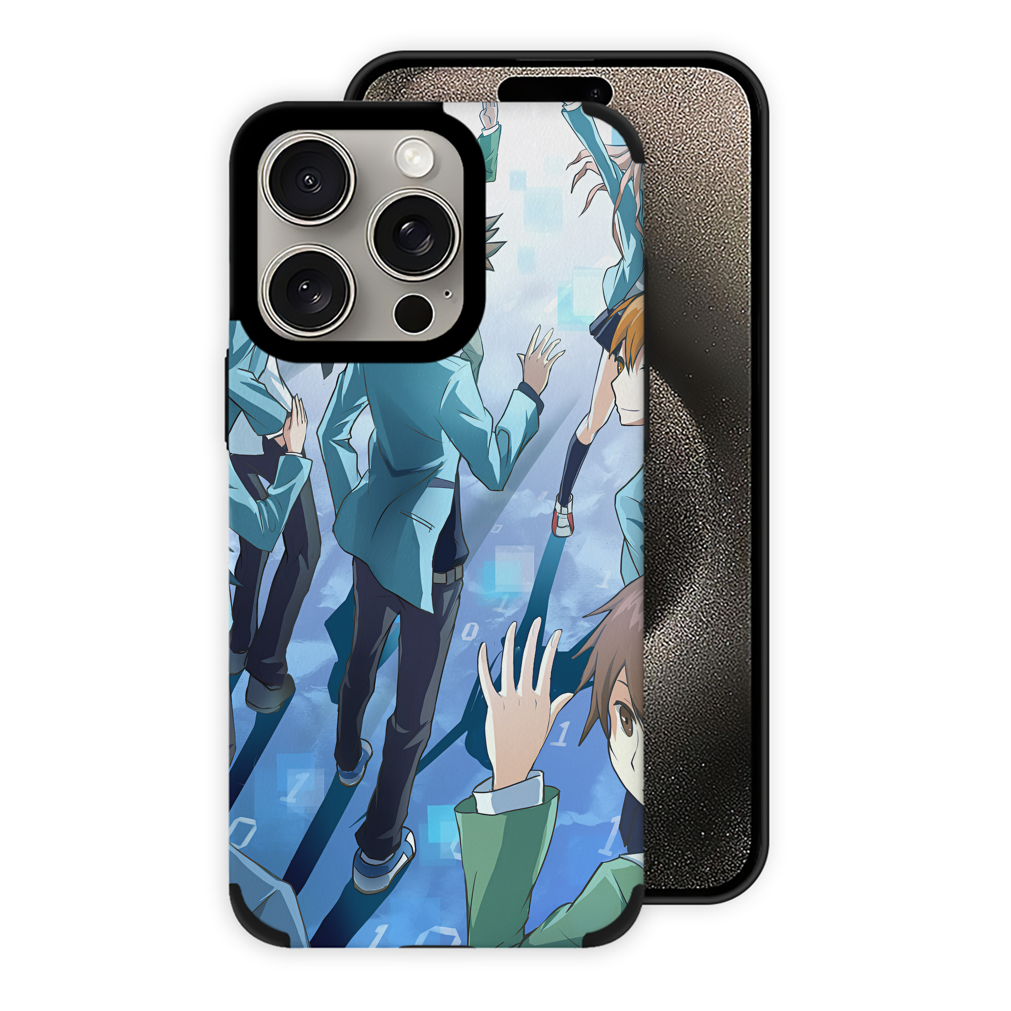 （画像用） Digimon デジタルモンスター/デジモン 【iPhone15ProMax対応】 PUレザー スマホケース 耐衝撃＆黄変防止