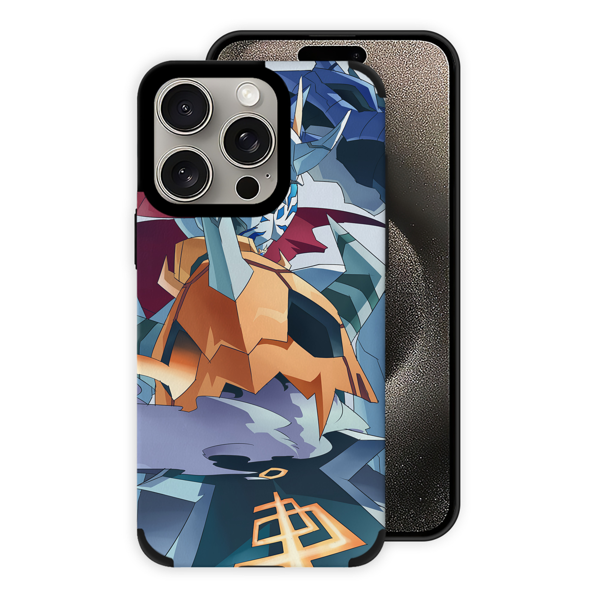 （画像用） Digimon デジタルモンスター/デジモン 【iPhone15ProMax対応】 PUレザー スマホケース 耐衝撃＆黄変防止
