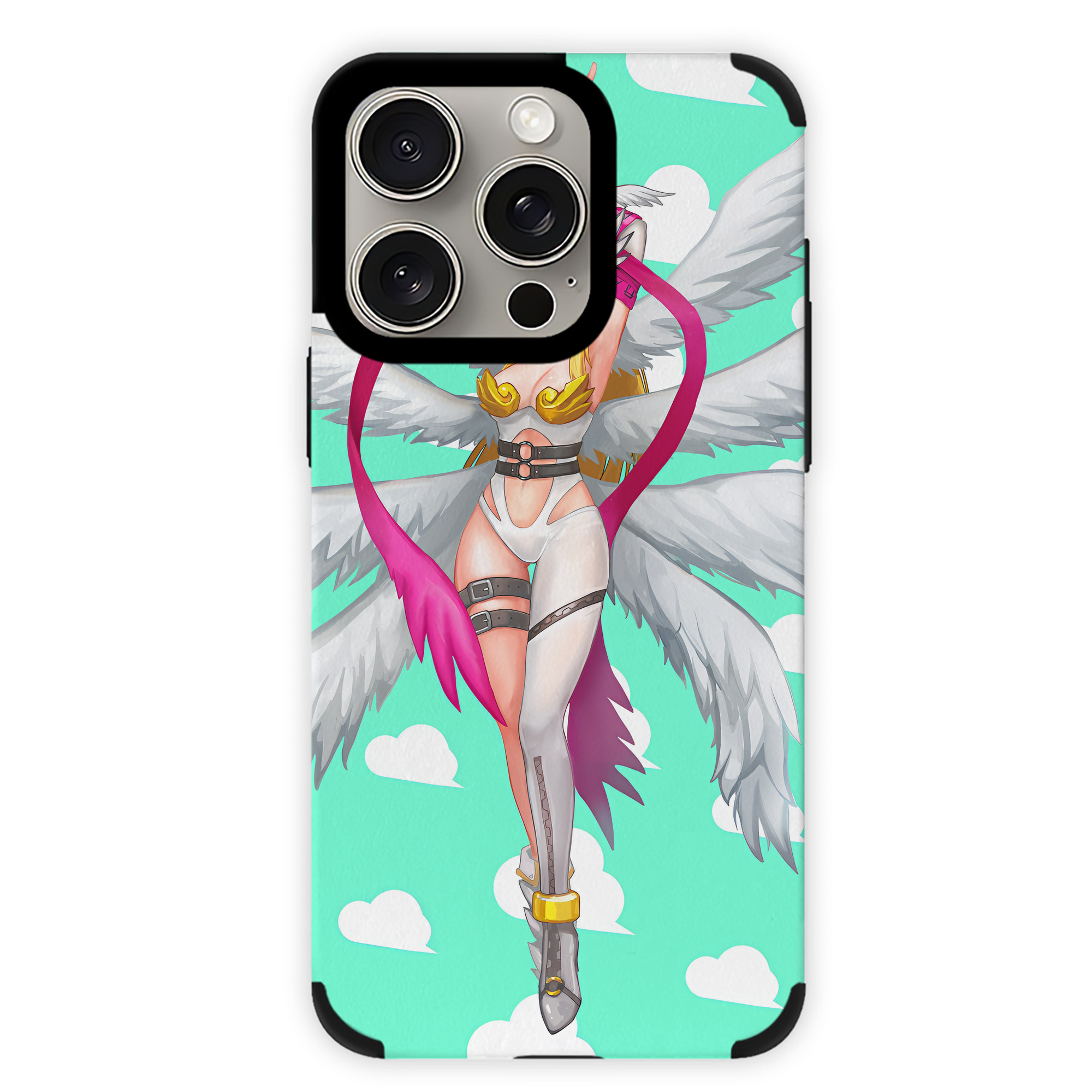（画像用） Digimon デジタルモンスター/デジモン 【iPhone15ProMax対応】 PUレザー スマホケース 耐衝撃＆黄変防止