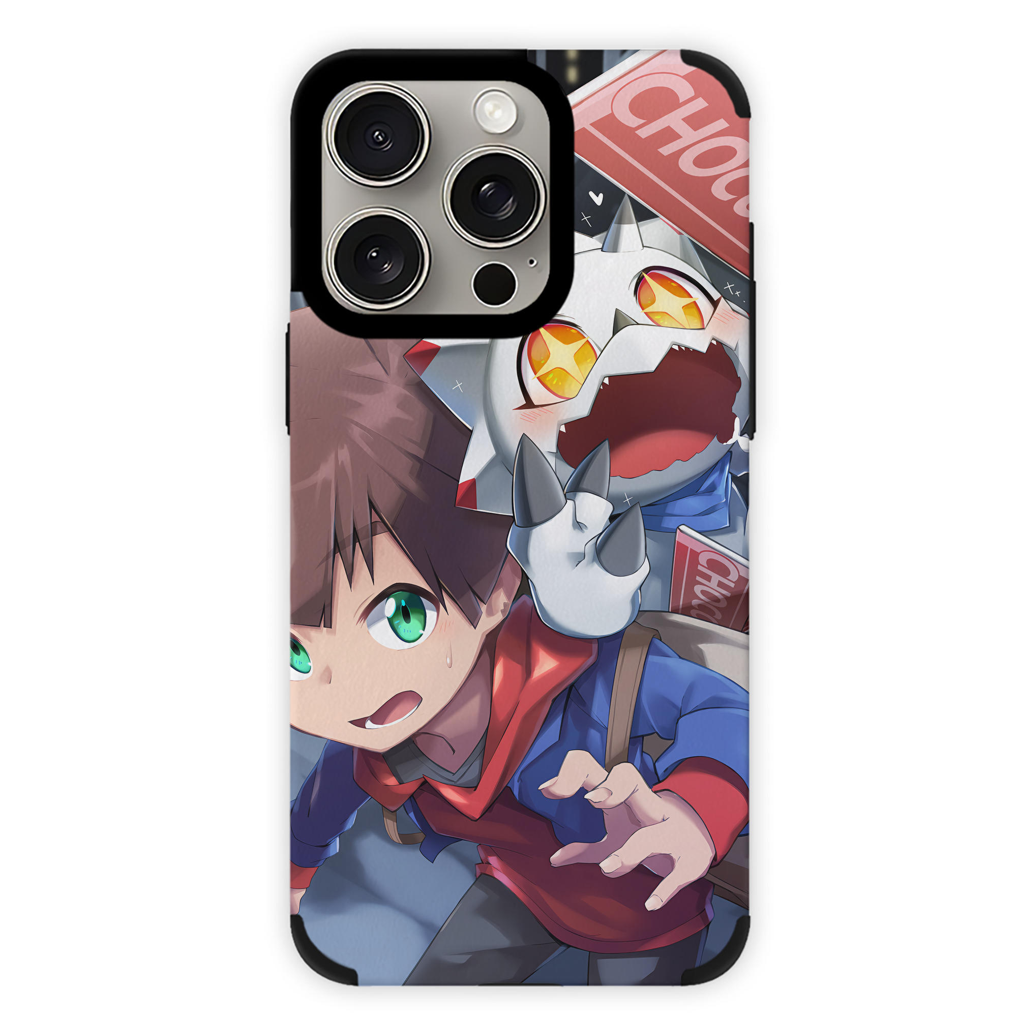 （画像用） Digimon デジタルモンスター/デジモン 【iPhone15ProMax対応】 PUレザー スマホケース 耐衝撃＆黄変防止