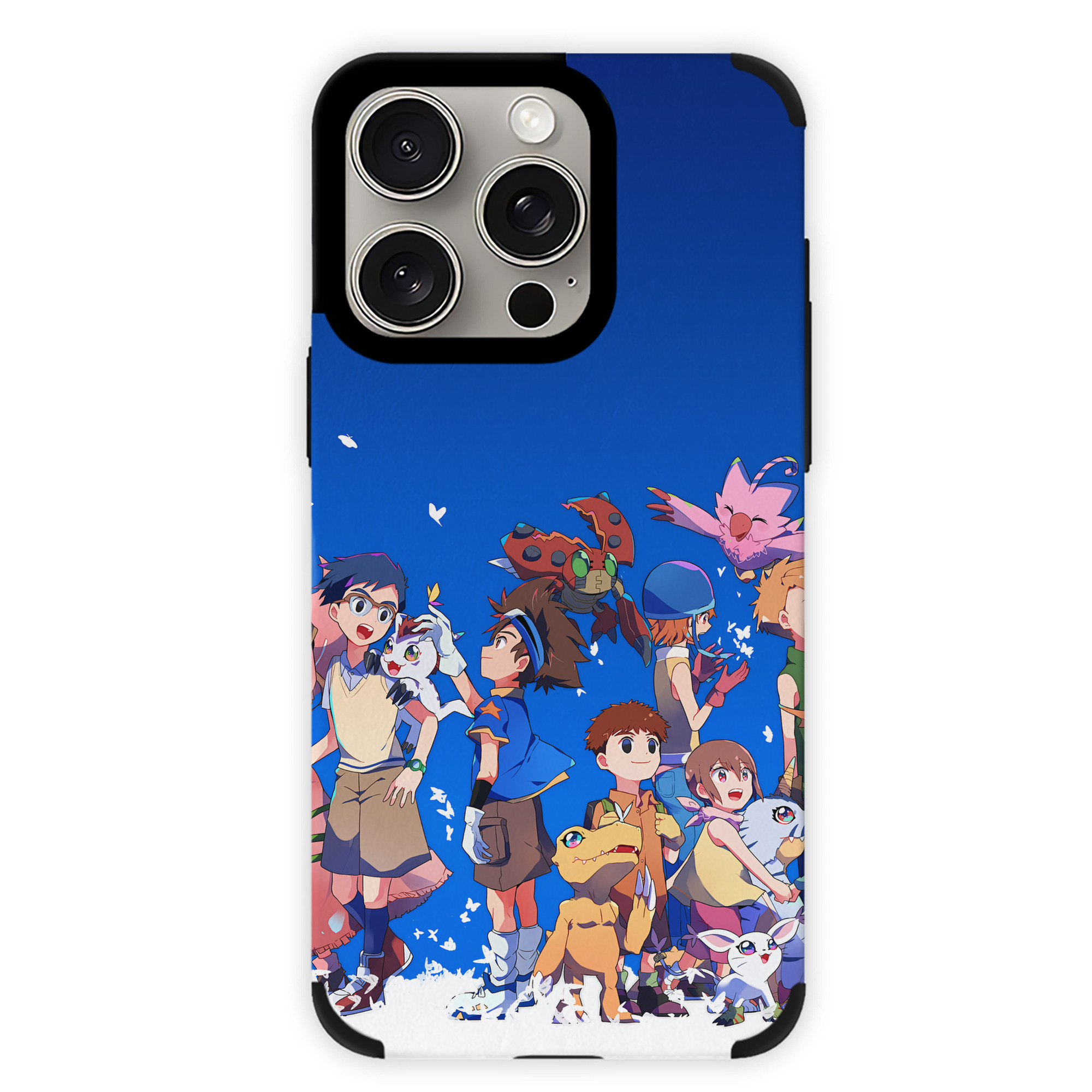（画像用） Digimon デジタルモンスター/デジモン 【iPhone15ProMax対応】 PUレザー スマホケース 耐衝撃＆黄変防止