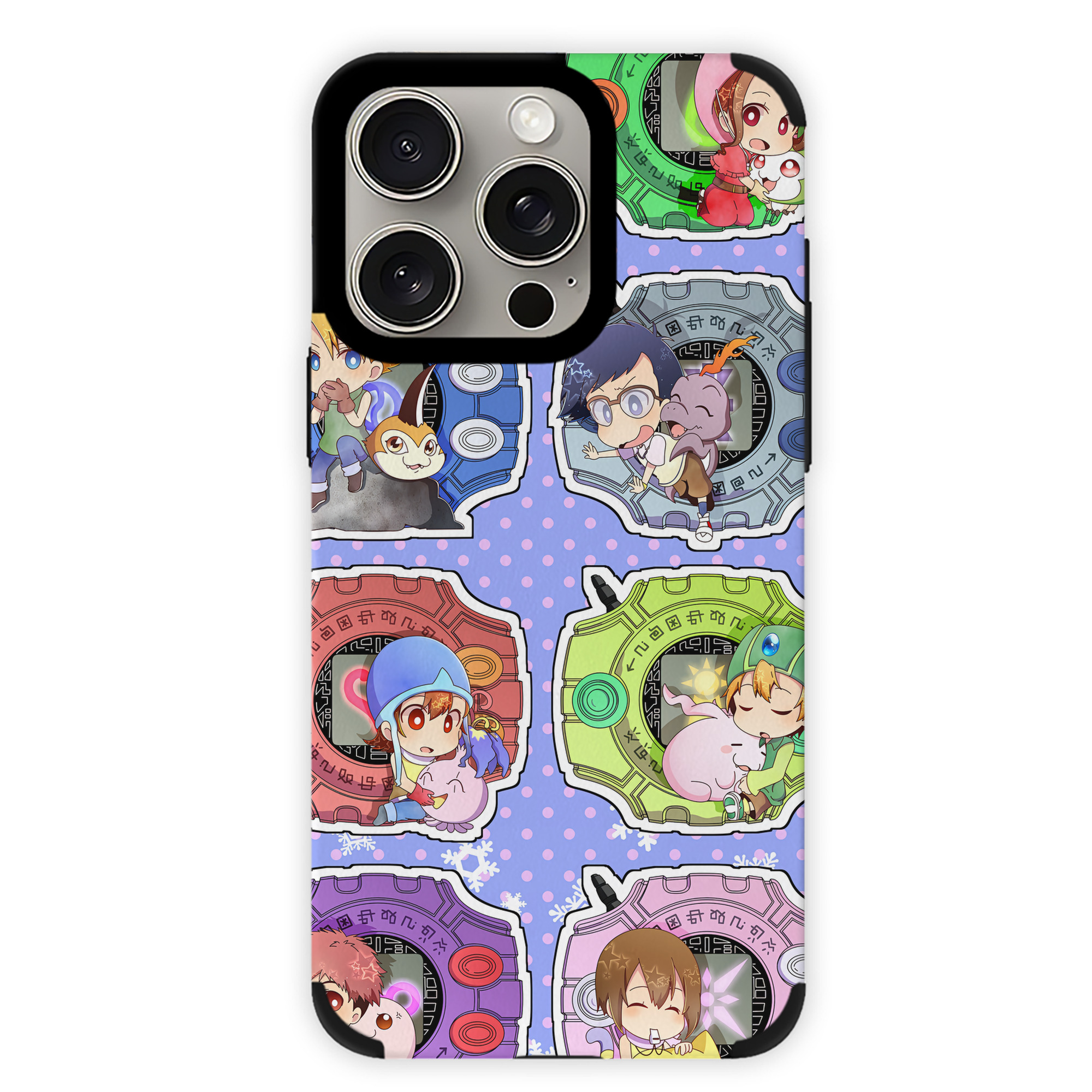 （画像用） Digimon デジタルモンスター/デジモン 【iPhone15ProMax対応】 PUレザー スマホケース 耐衝撃＆黄変防止