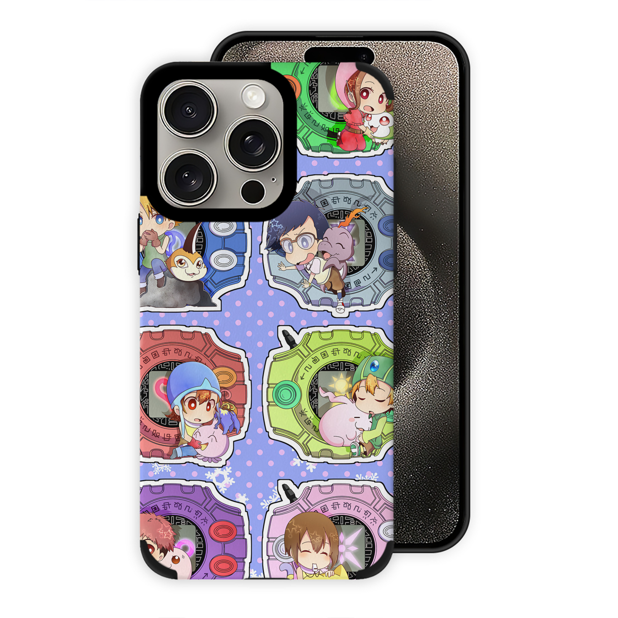 （画像用） Digimon デジタルモンスター/デジモン 【iPhone15ProMax対応】 PUレザー スマホケース 耐衝撃＆黄変防止