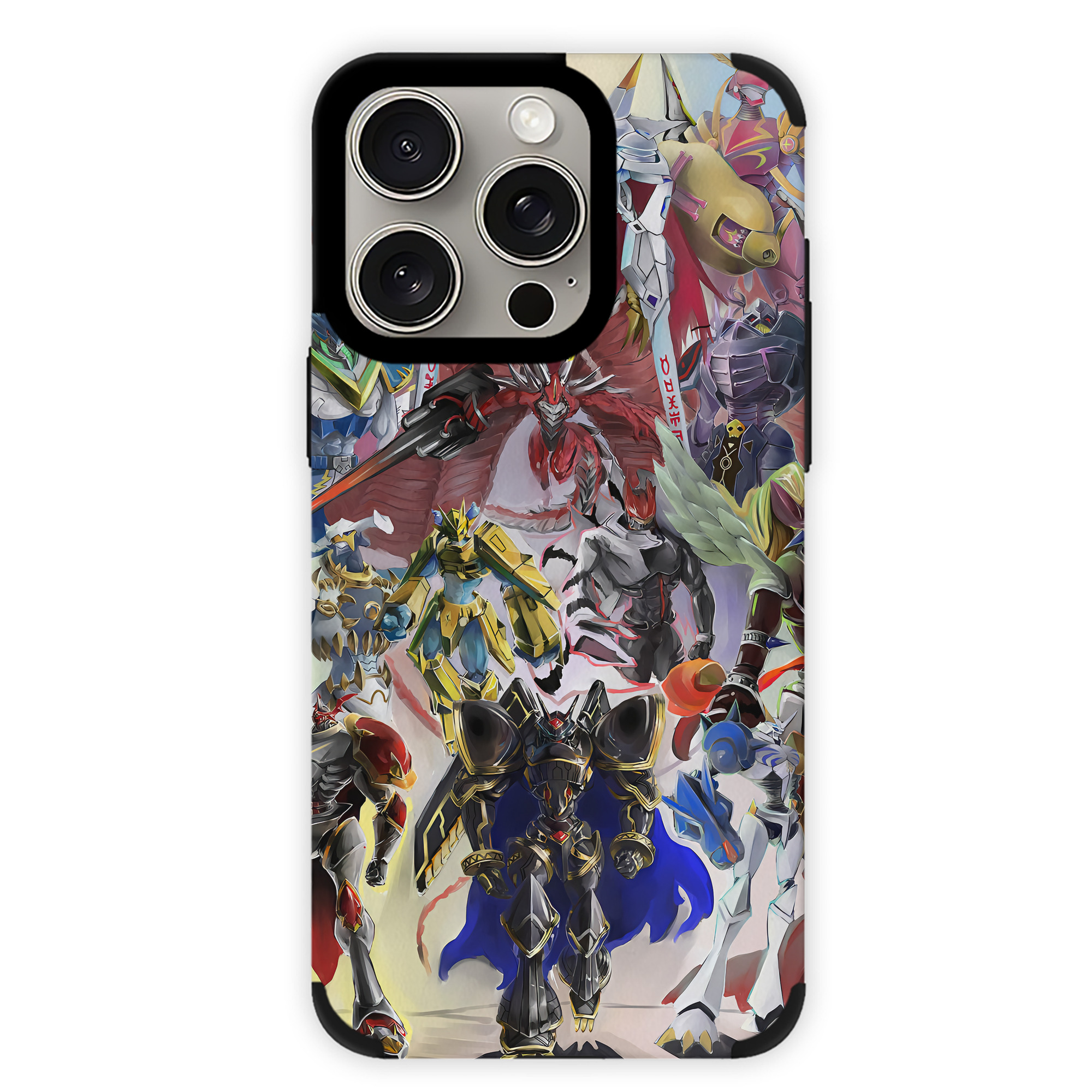 （画像用） Digimon デジタルモンスター/デジモン 【iPhone15ProMax対応】 PUレザー スマホケース 耐衝撃＆黄変防止