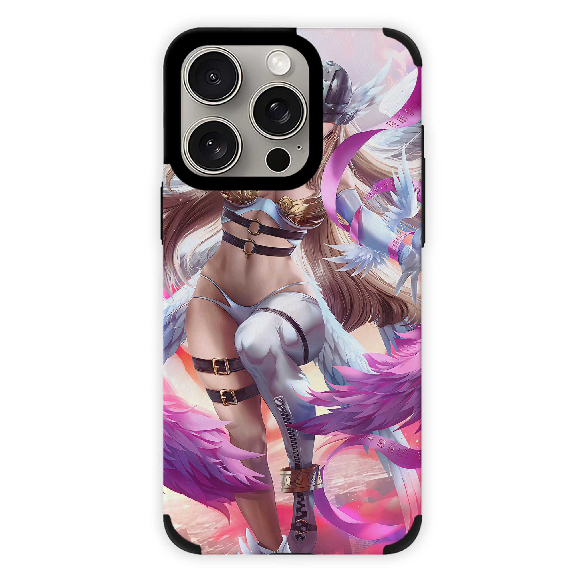 （画像用） Digimon デジタルモンスター/デジモン 【iPhone15ProMax対応】 PUレザー スマホケース 耐衝撃＆黄変防止