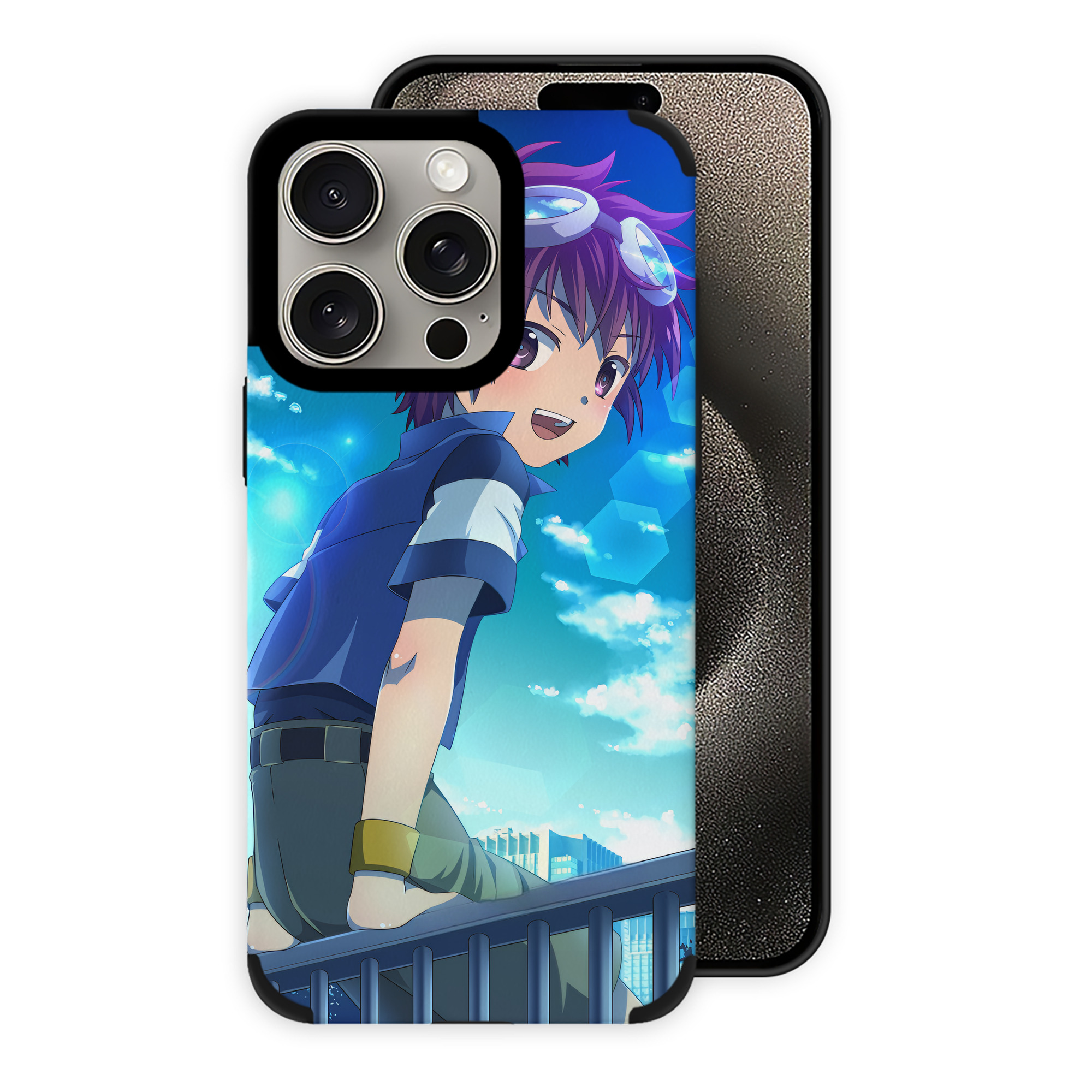 （画像用） Digimon デジタルモンスター/デジモン 【iPhone15ProMax対応】 PUレザー スマホケース 耐衝撃＆黄変防止