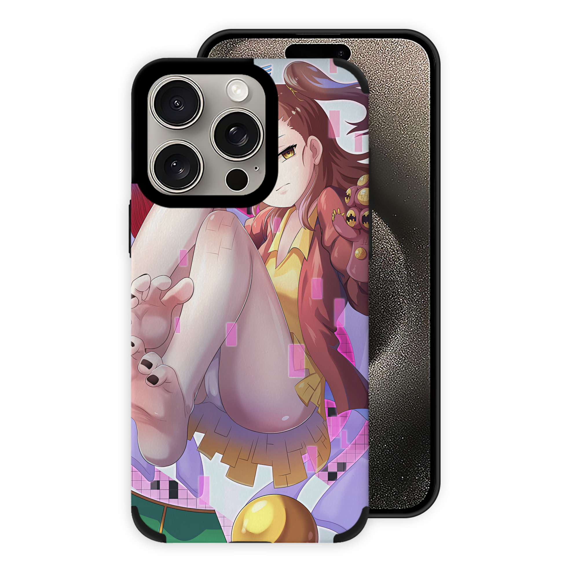 （画像用） Digimon デジタルモンスター/デジモン 【iPhone15ProMax対応】 PUレザー スマホケース 耐衝撃＆黄変防止
