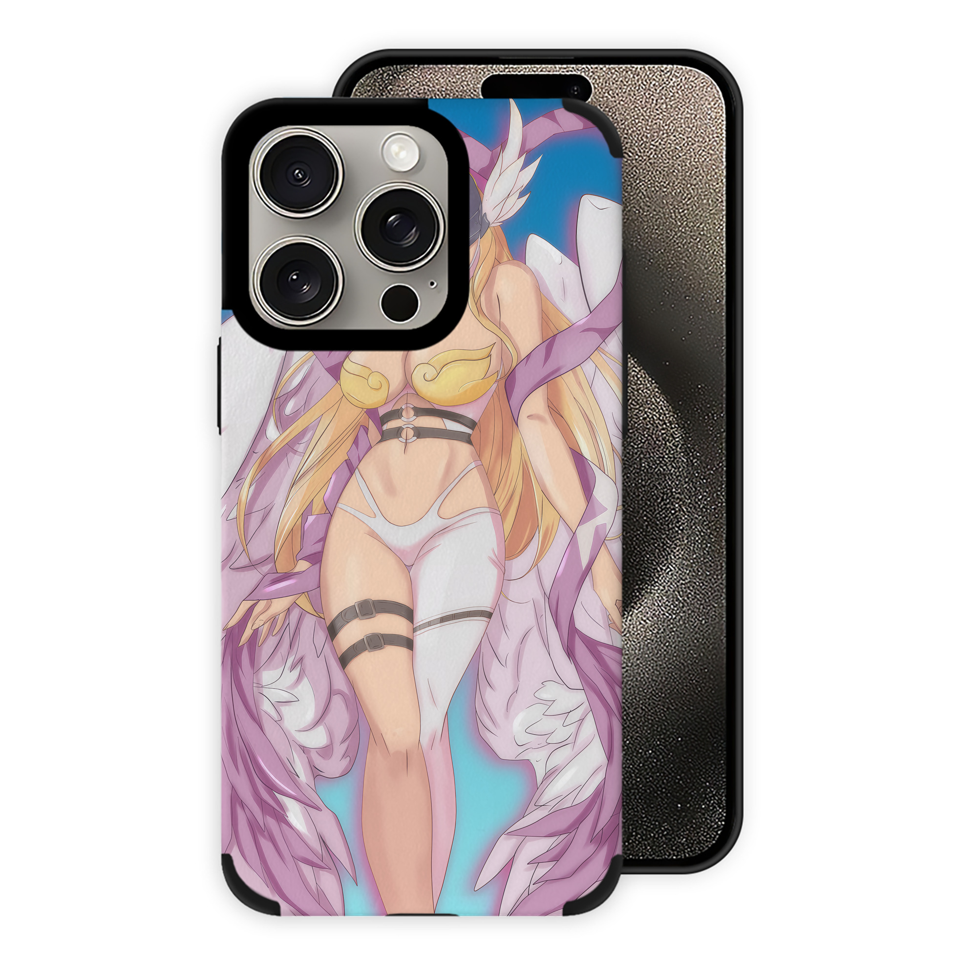 （画像用） Digimon デジタルモンスター/デジモン 【iPhone15ProMax対応】 PUレザー スマホケース 耐衝撃＆黄変防止