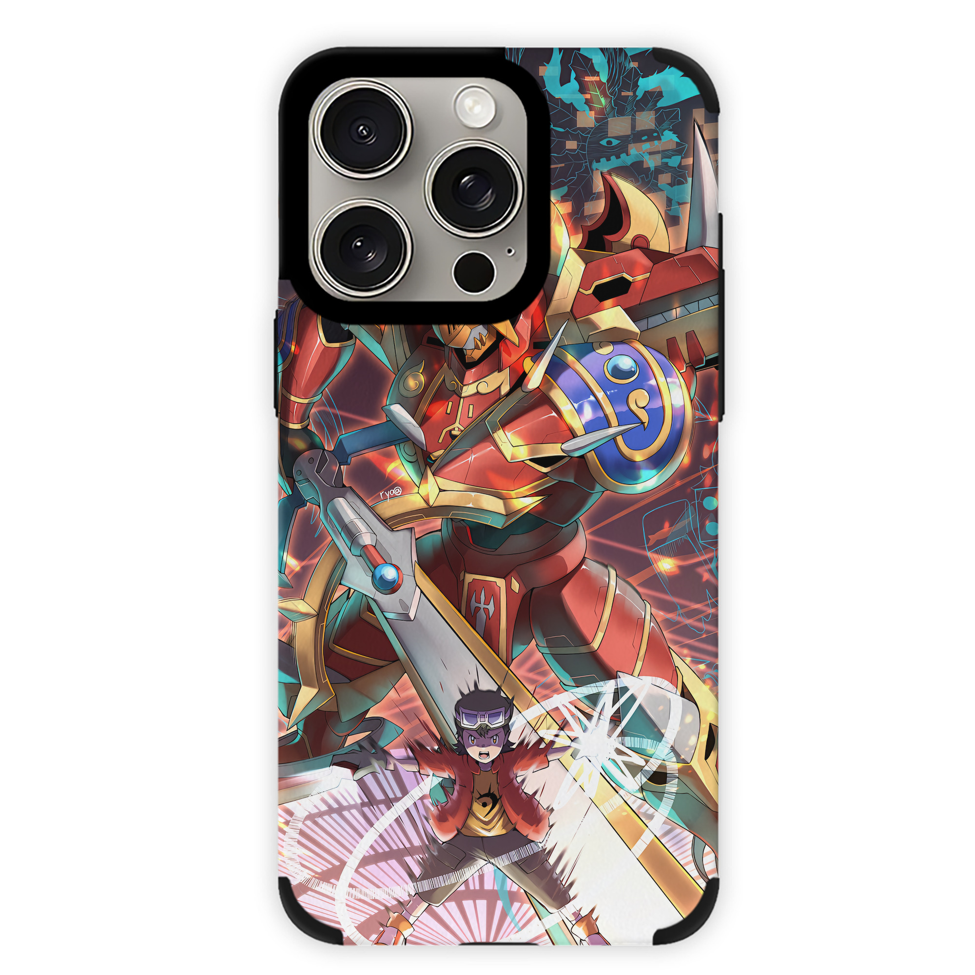 （画像用） Digimon デジタルモンスター/デジモン 【iPhone15ProMax対応】 PUレザー スマホケース 耐衝撃＆黄変防止