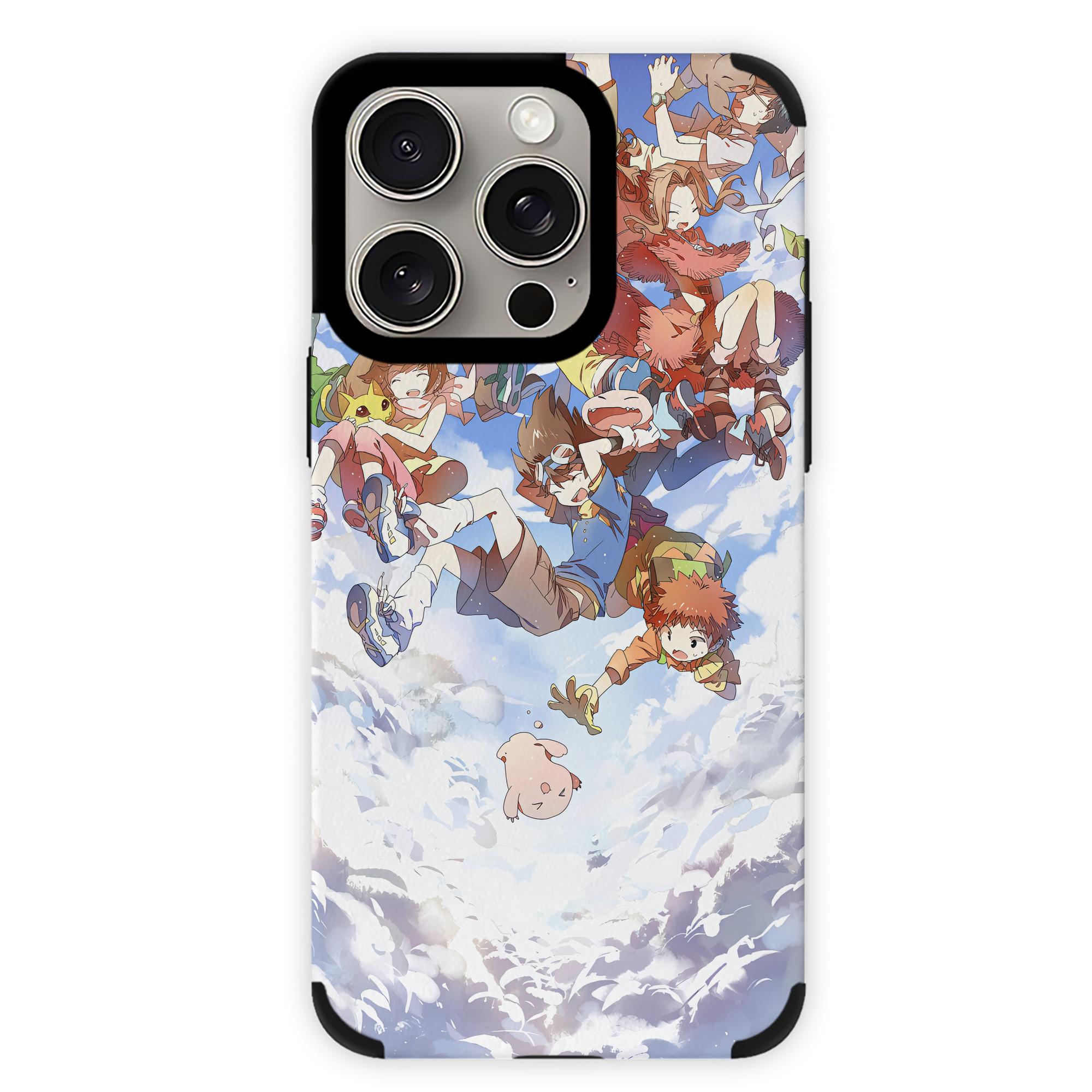 （画像用） Digimon デジタルモンスター/デジモン 【iPhone15ProMax対応】 PUレザー スマホケース 耐衝撃＆黄変防止