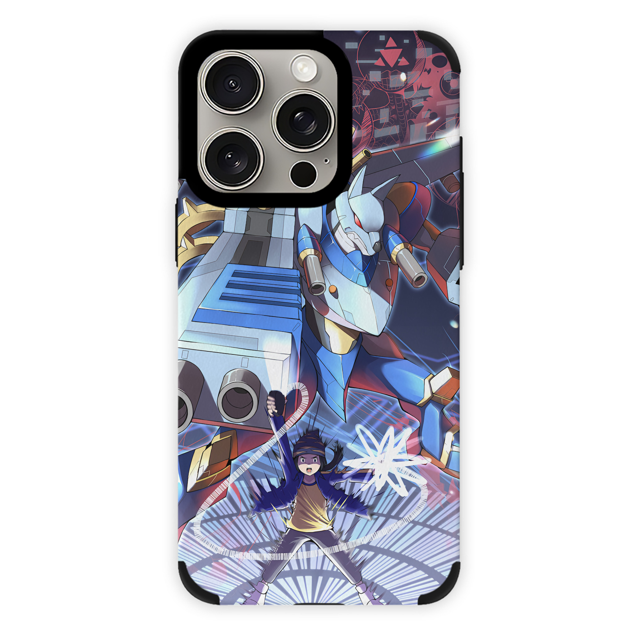 （画像用） Digimon デジタルモンスター/デジモン 【iPhone15ProMax対応】 PUレザー スマホケース 耐衝撃＆黄変防止