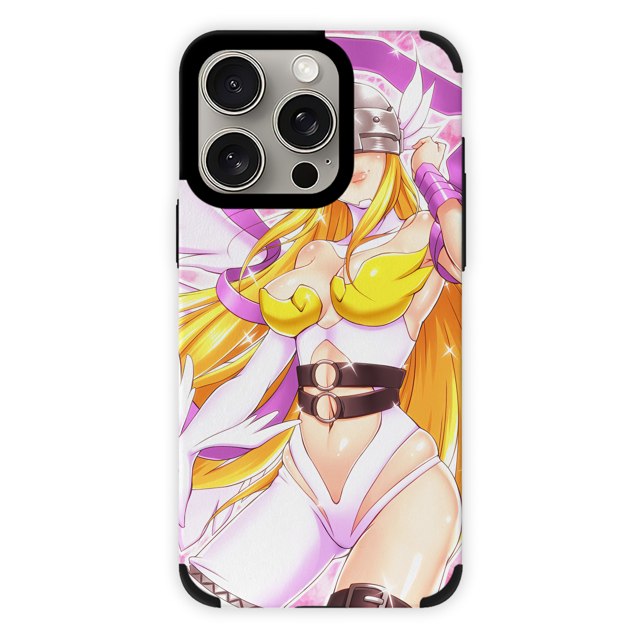 （画像用） Digimon デジタルモンスター/デジモン 【iPhone15ProMax対応】 PUレザー スマホケース 耐衝撃＆黄変防止
