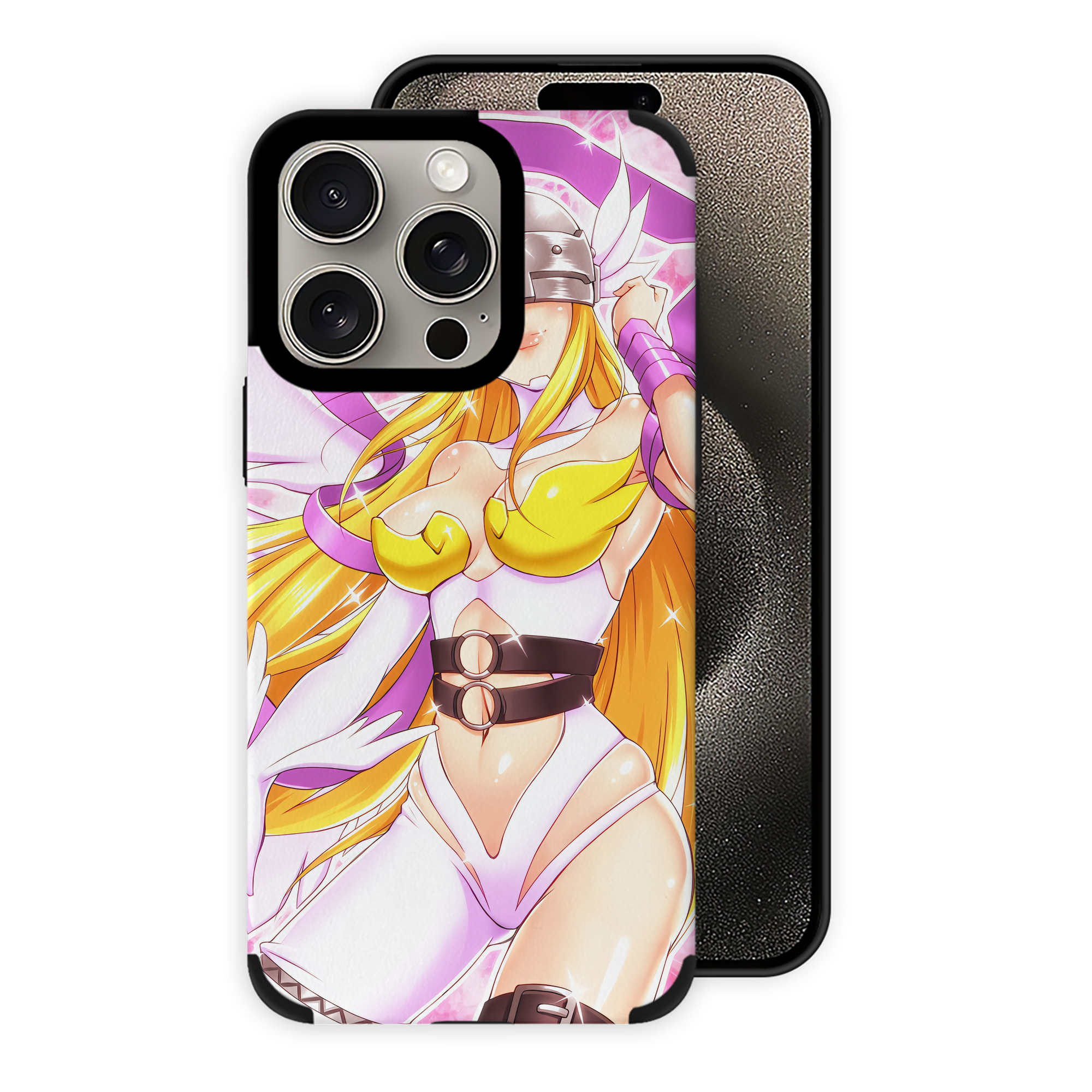 （画像用） Digimon デジタルモンスター/デジモン 【iPhone15ProMax対応】 PUレザー スマホケース 耐衝撃＆黄変防止