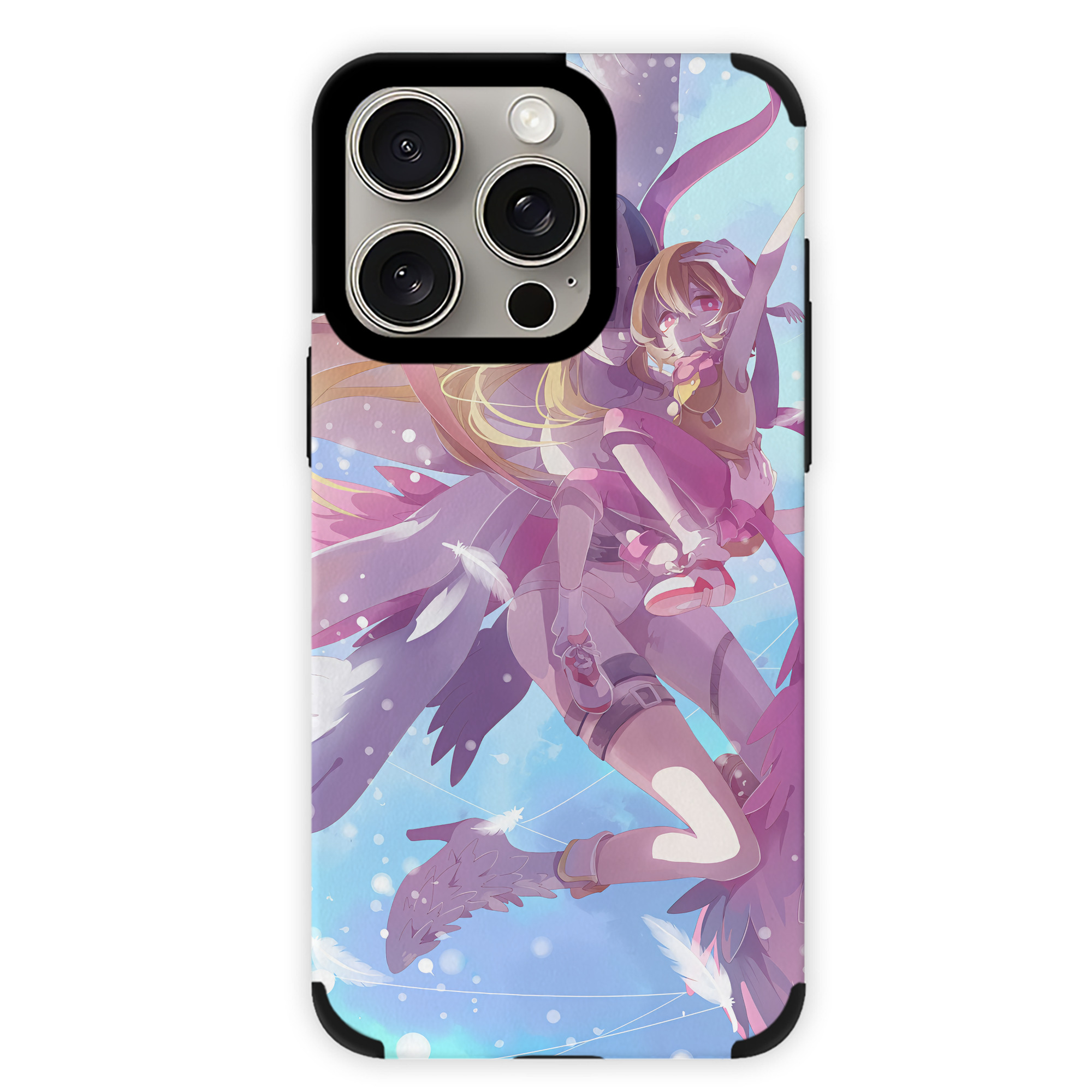 （画像用） Digimon デジタルモンスター/デジモン 【iPhone15ProMax対応】 PUレザー スマホケース 耐衝撃＆黄変防止