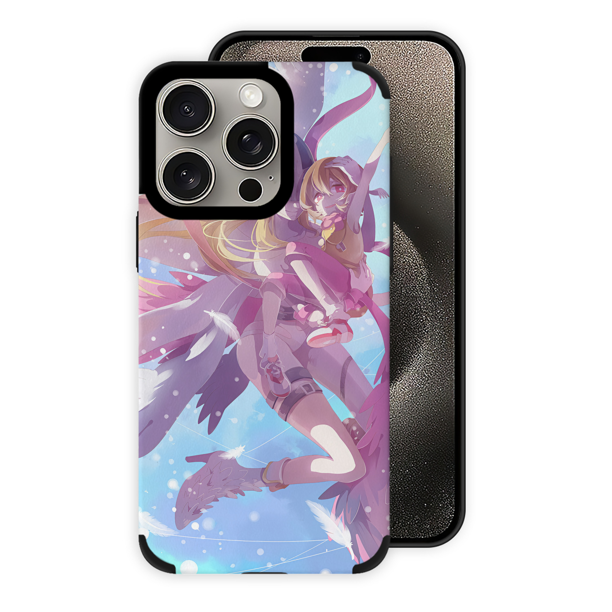 （画像用） Digimon デジタルモンスター/デジモン 【iPhone15ProMax対応】 PUレザー スマホケース 耐衝撃＆黄変防止