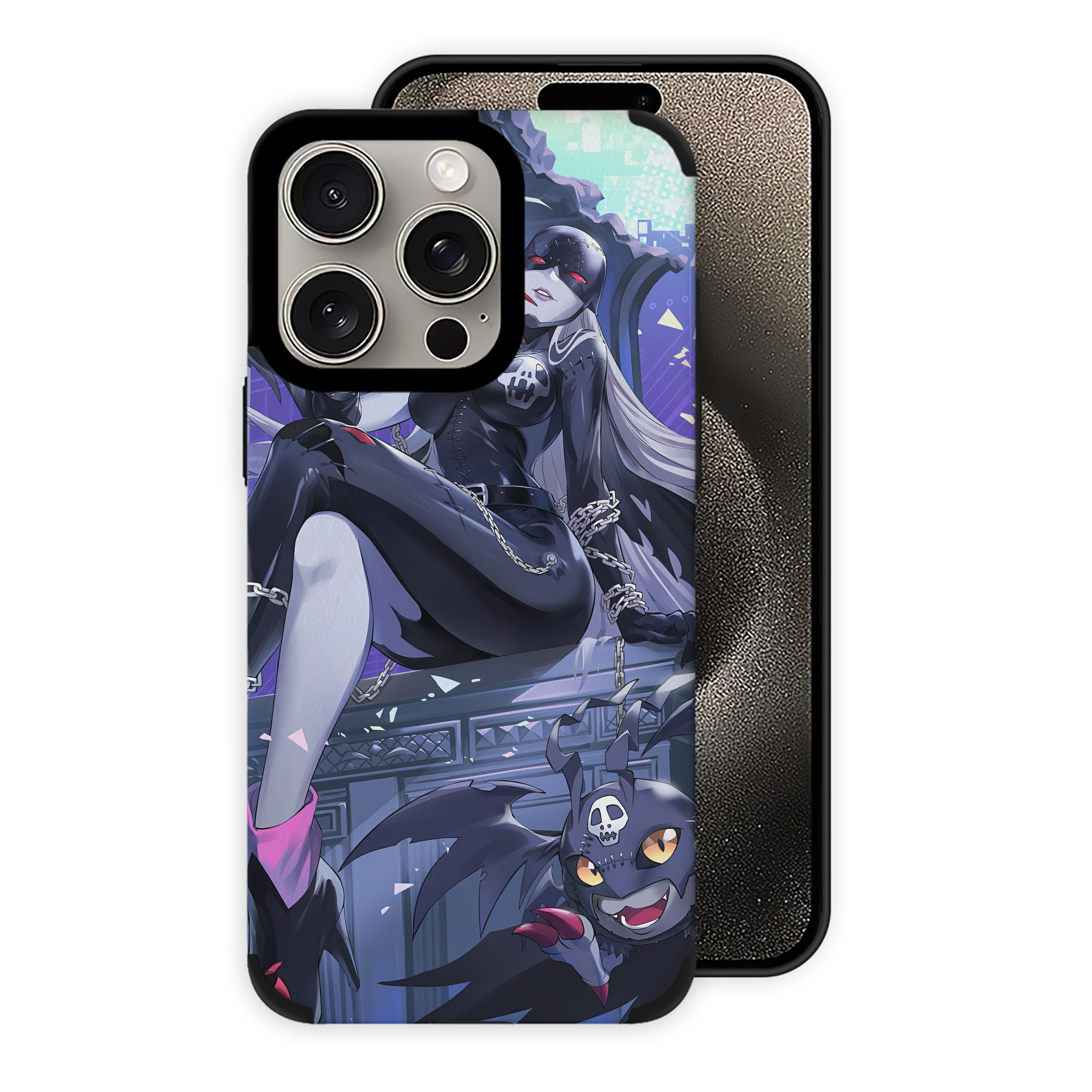 （画像用） Digimon デジタルモンスター/デジモン 【iPhone15ProMax対応】 PUレザー スマホケース 耐衝撃＆黄変防止