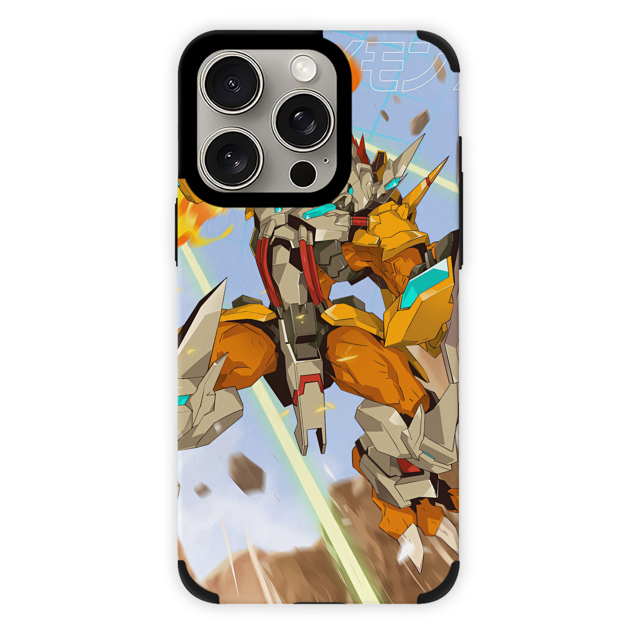 （画像用） Digimon デジタルモンスター/デジモン 【iPhone15ProMax対応】 PUレザー スマホケース 耐衝撃＆黄変防止