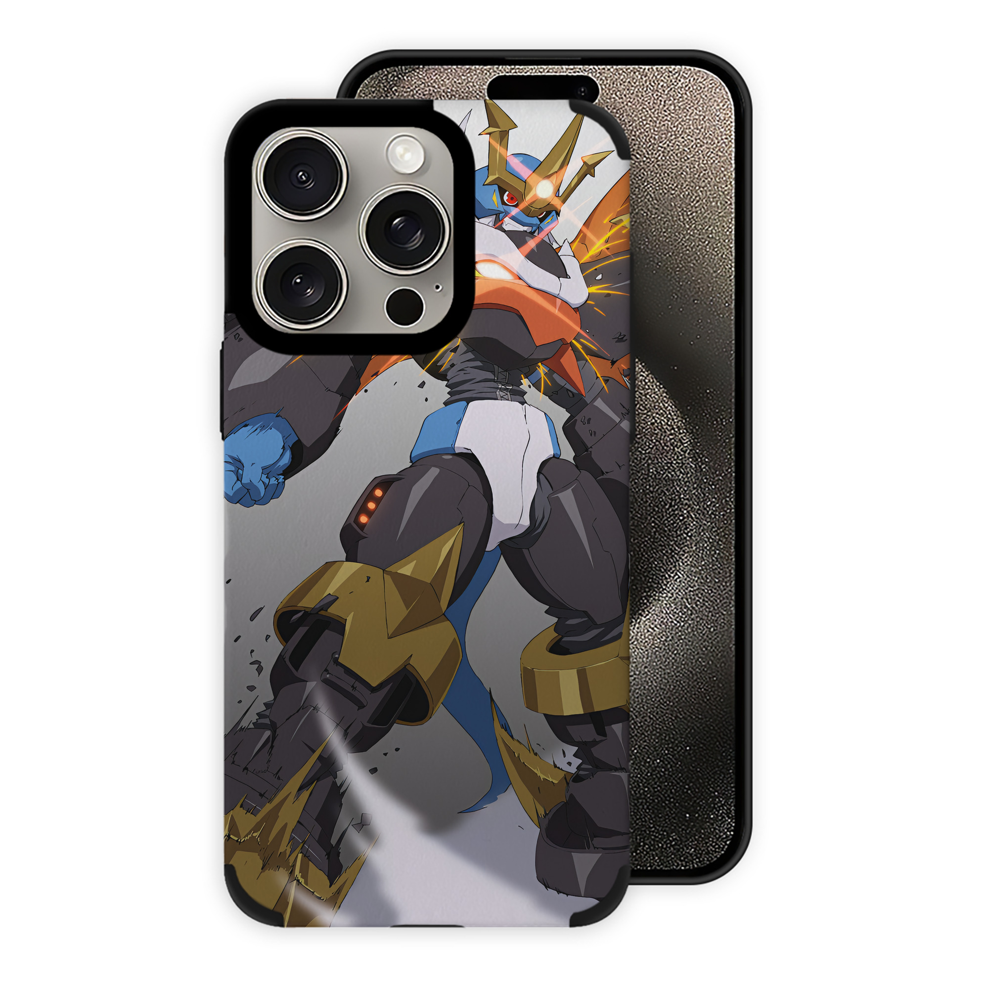 （画像用） Digimon デジタルモンスター/デジモン 【iPhone15ProMax対応】 PUレザー スマホケース 耐衝撃＆黄変防止