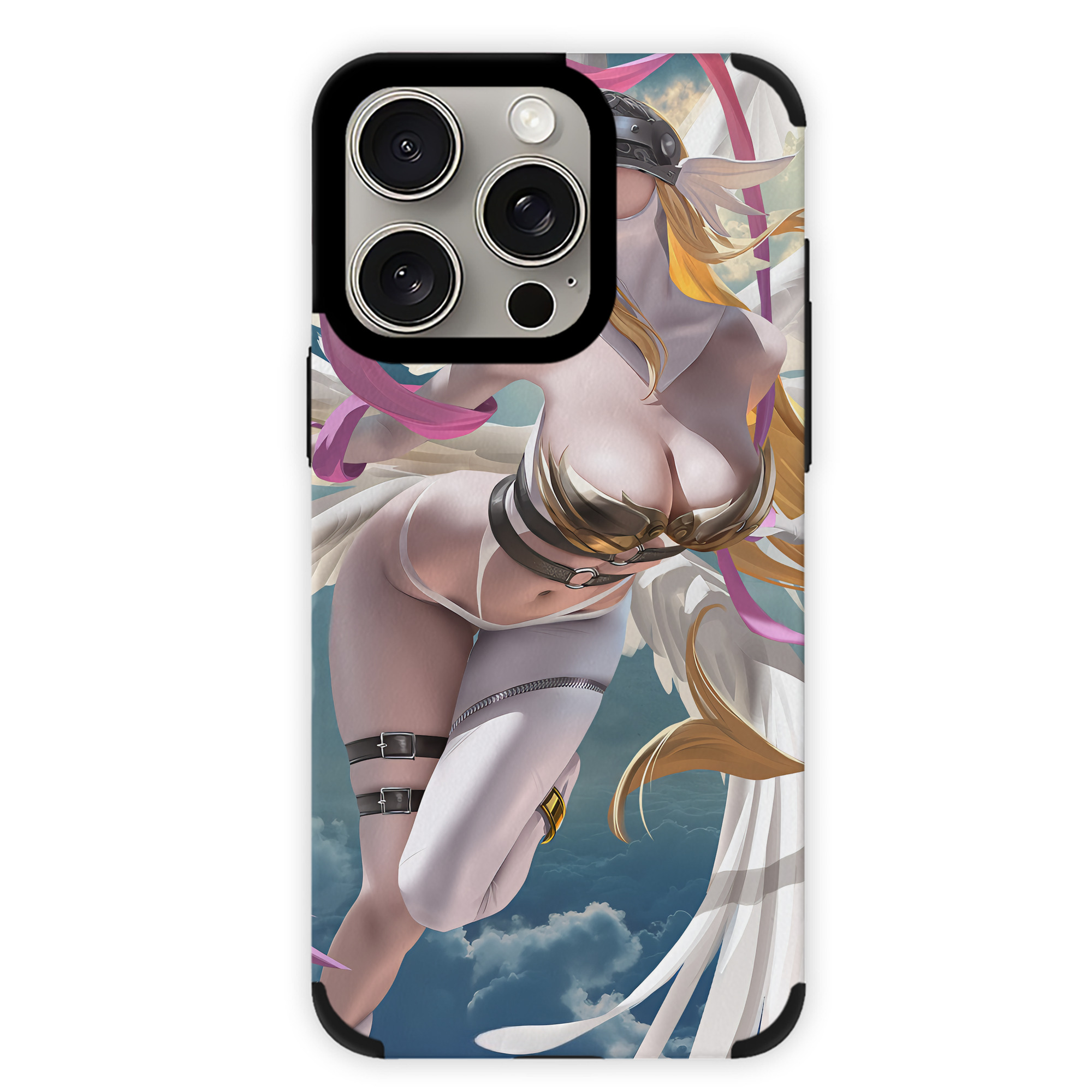 （画像用） Digimon デジタルモンスター/デジモン 【iPhone15ProMax対応】 PUレザー スマホケース 耐衝撃＆黄変防止