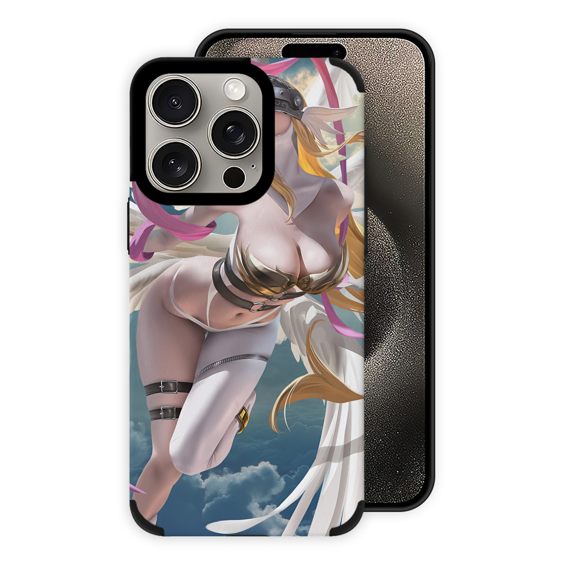 （画像用） Digimon デジタルモンスター/デジモン 【iPhone15ProMax対応】 PUレザー スマホケース 耐衝撃＆黄変防止
