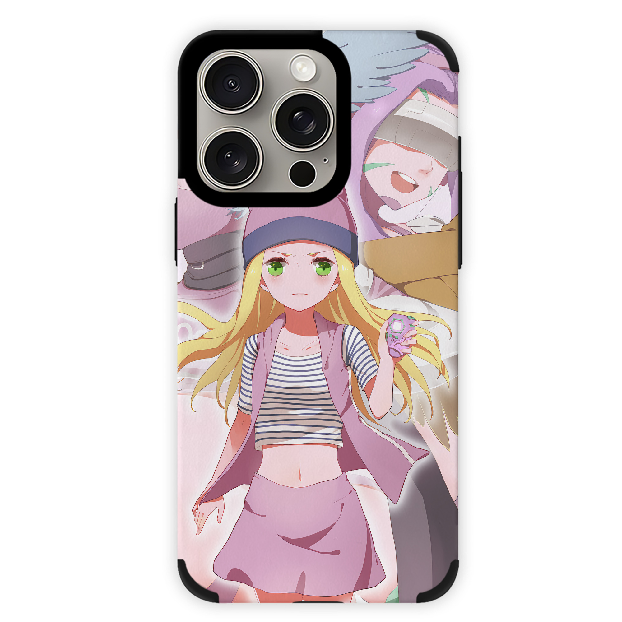 （画像用） Digimon デジタルモンスター/デジモン 【iPhone15ProMax対応】 PUレザー スマホケース 耐衝撃＆黄変防止