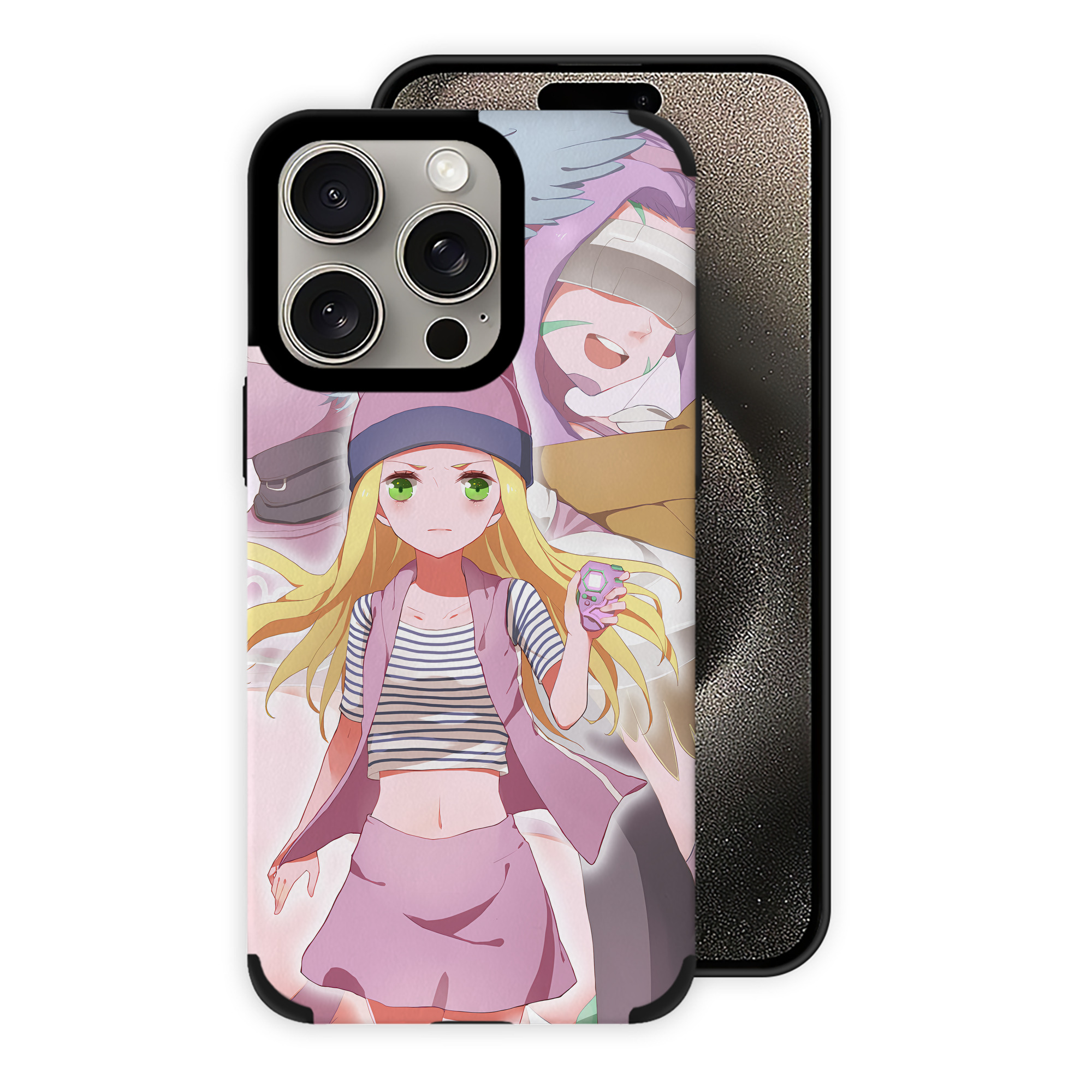 （画像用） Digimon デジタルモンスター/デジモン 【iPhone15ProMax対応】 PUレザー スマホケース 耐衝撃＆黄変防止