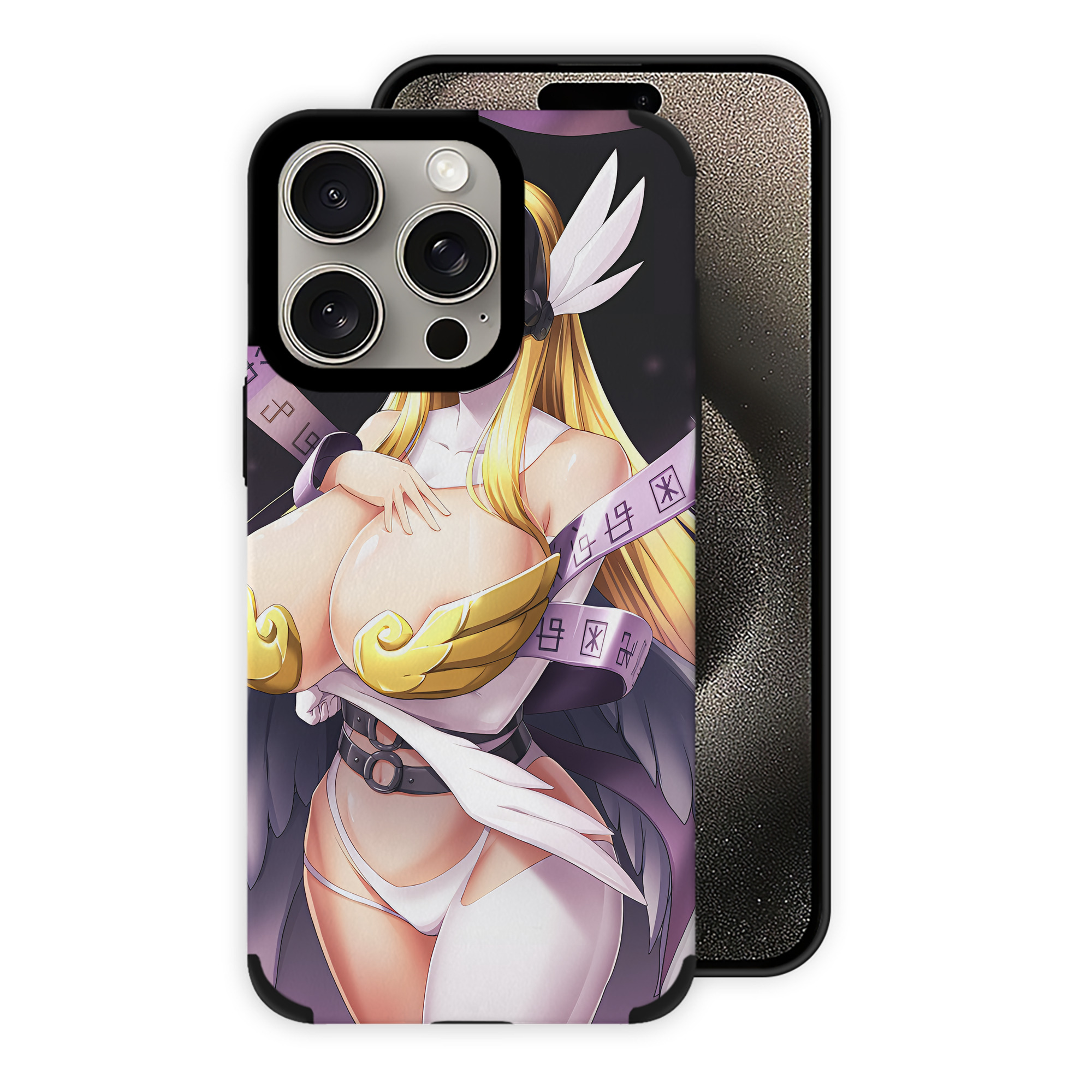 （画像用） Digimon デジタルモンスター/デジモン 【iPhone15ProMax対応】 PUレザー スマホケース 耐衝撃＆黄変防止